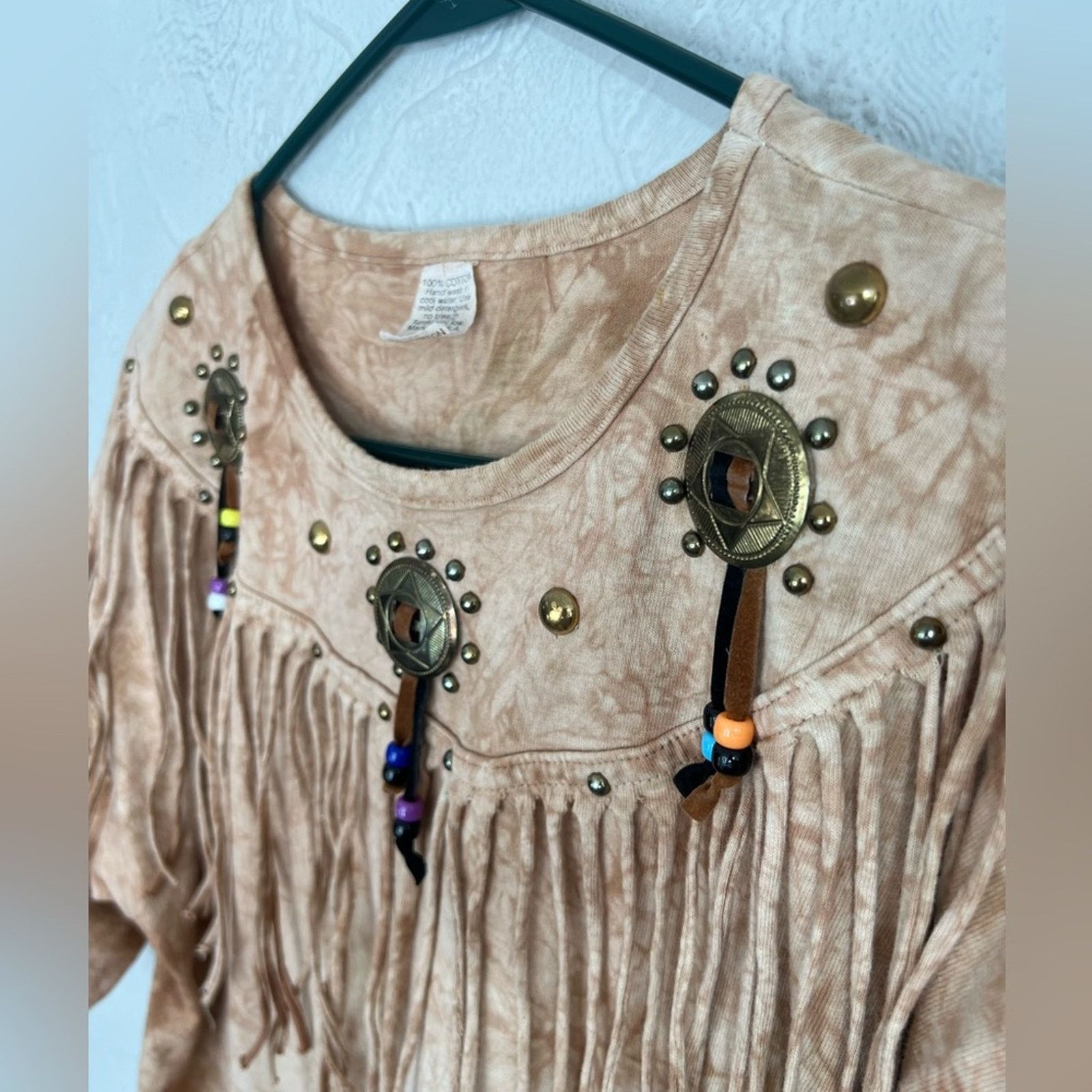 Vintage Vintage 1980s Western Fringe Beaded Shirt Aztec SZ XL RARE Size XL / US 12-14 / IT 48-50 - 6 Thumbnail