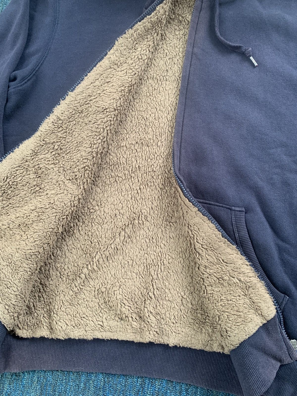 Japanese Brand Sherpa Uniqlo Ziphopdie Fur Blank Faded style Size US M / EU 48-50 / 2 - 11 Thumbnail