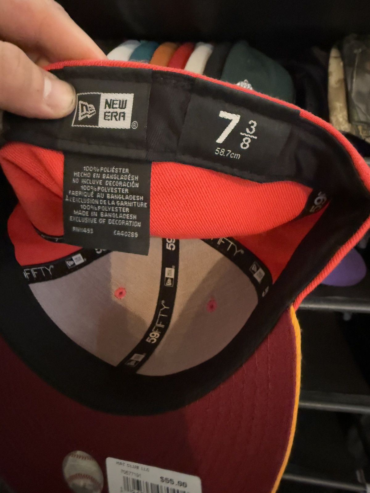 Hat Club × New Era CINCINNATI RED HATCLUB EXCLUSIVE 7 3 8 Size ONE SIZE - 4 Thumbnail