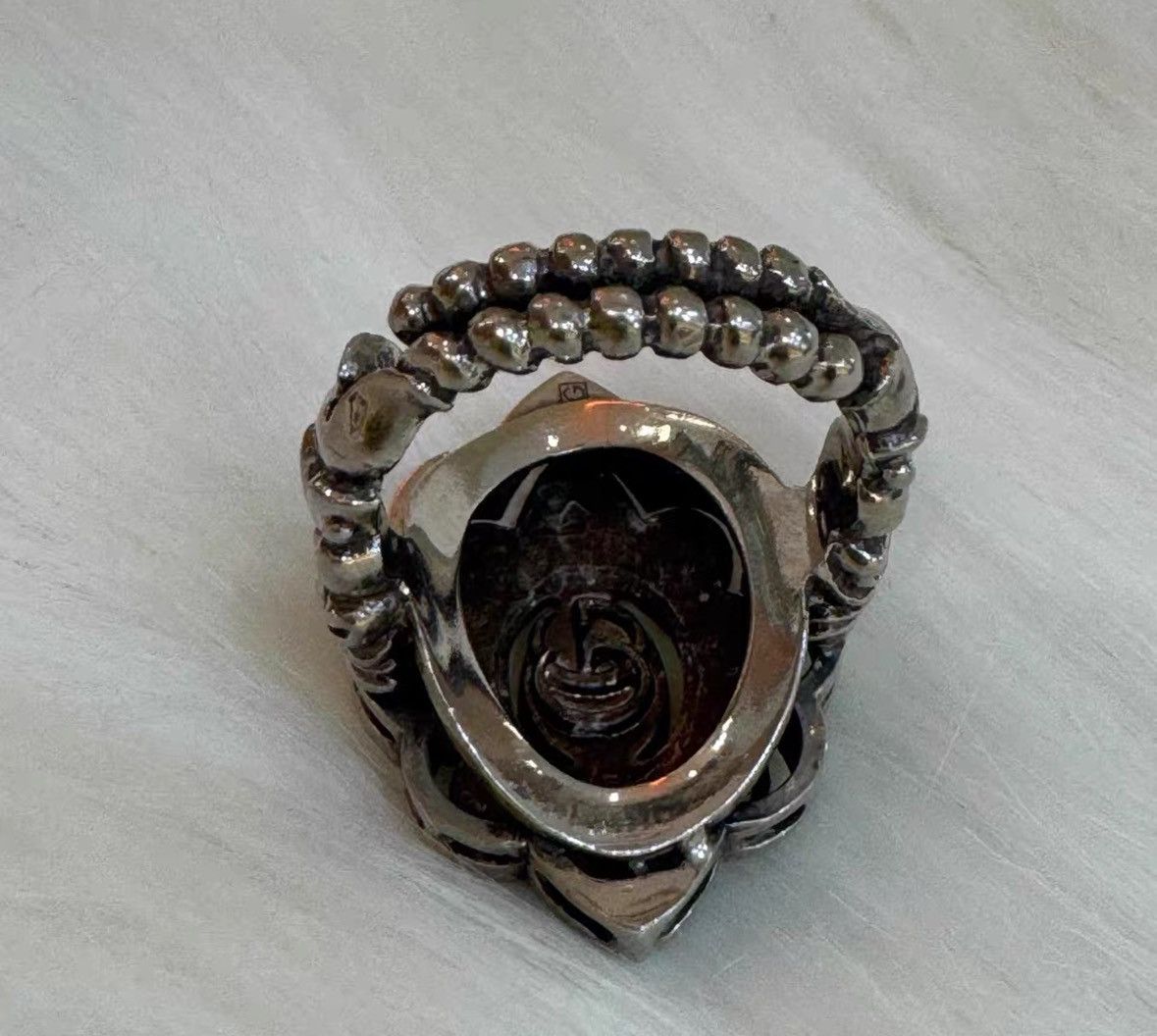 Gucci Gucci Crystal-encrusted open ring -z2505 Size ONE SIZE - 8 Thumbnail