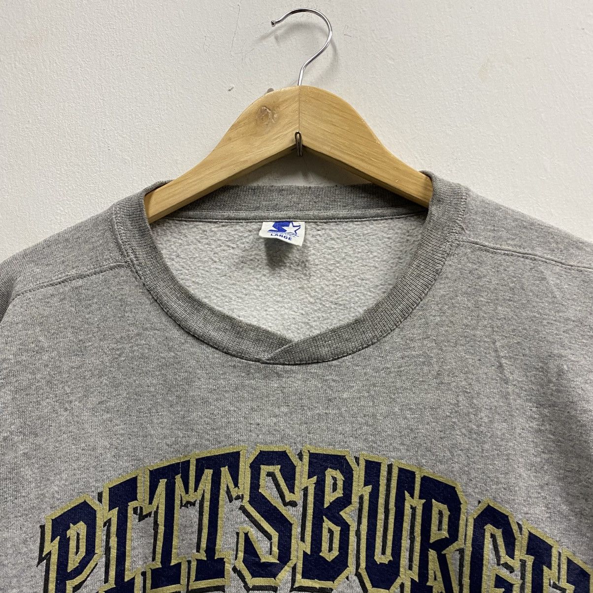 NCAA Vintage Pittsburgh Panthers By Starter Gray Sweatshirt Size US L / EU 52-54 / 3 - 6 Thumbnail