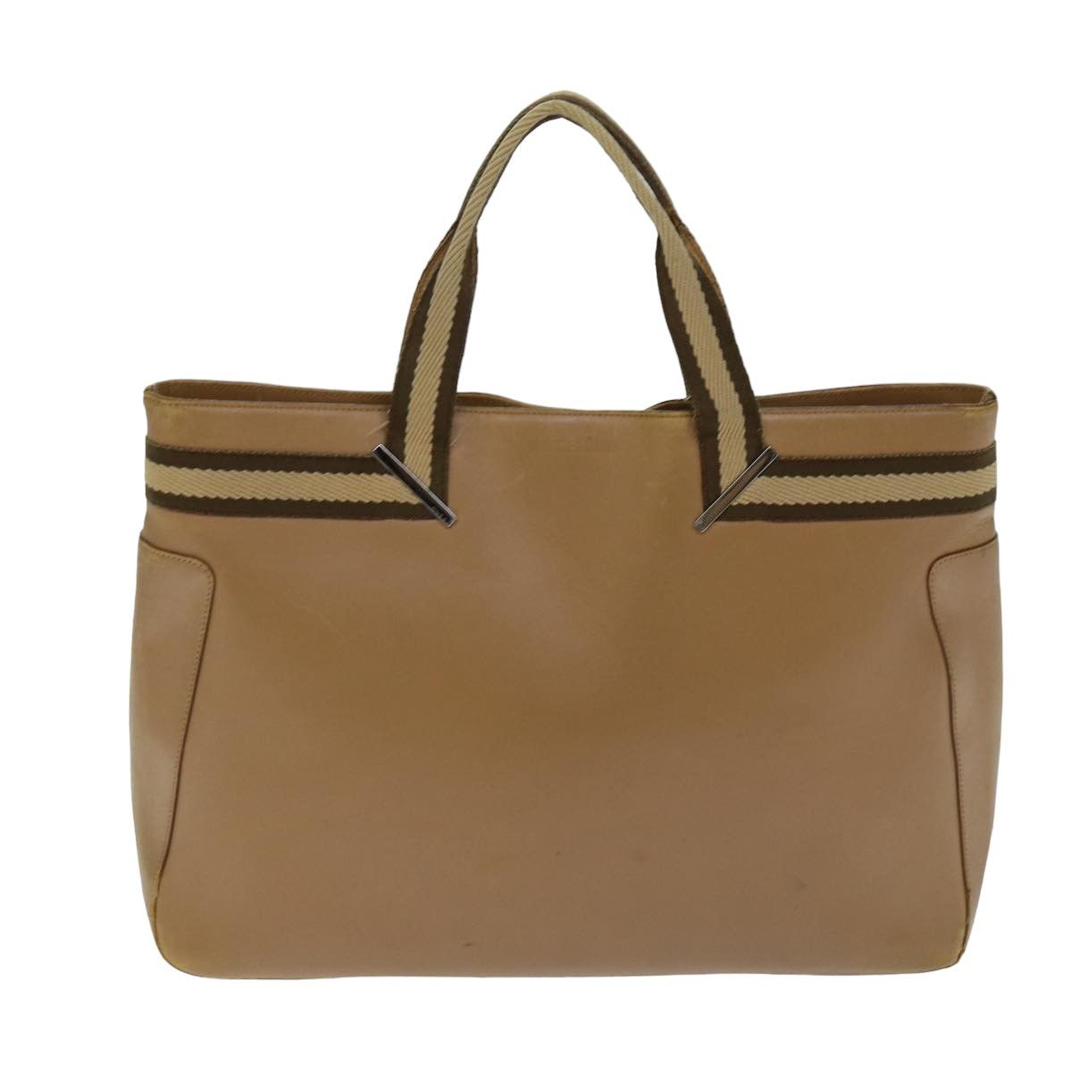Sherry Brown Leather Handbag (Pre-Owned)