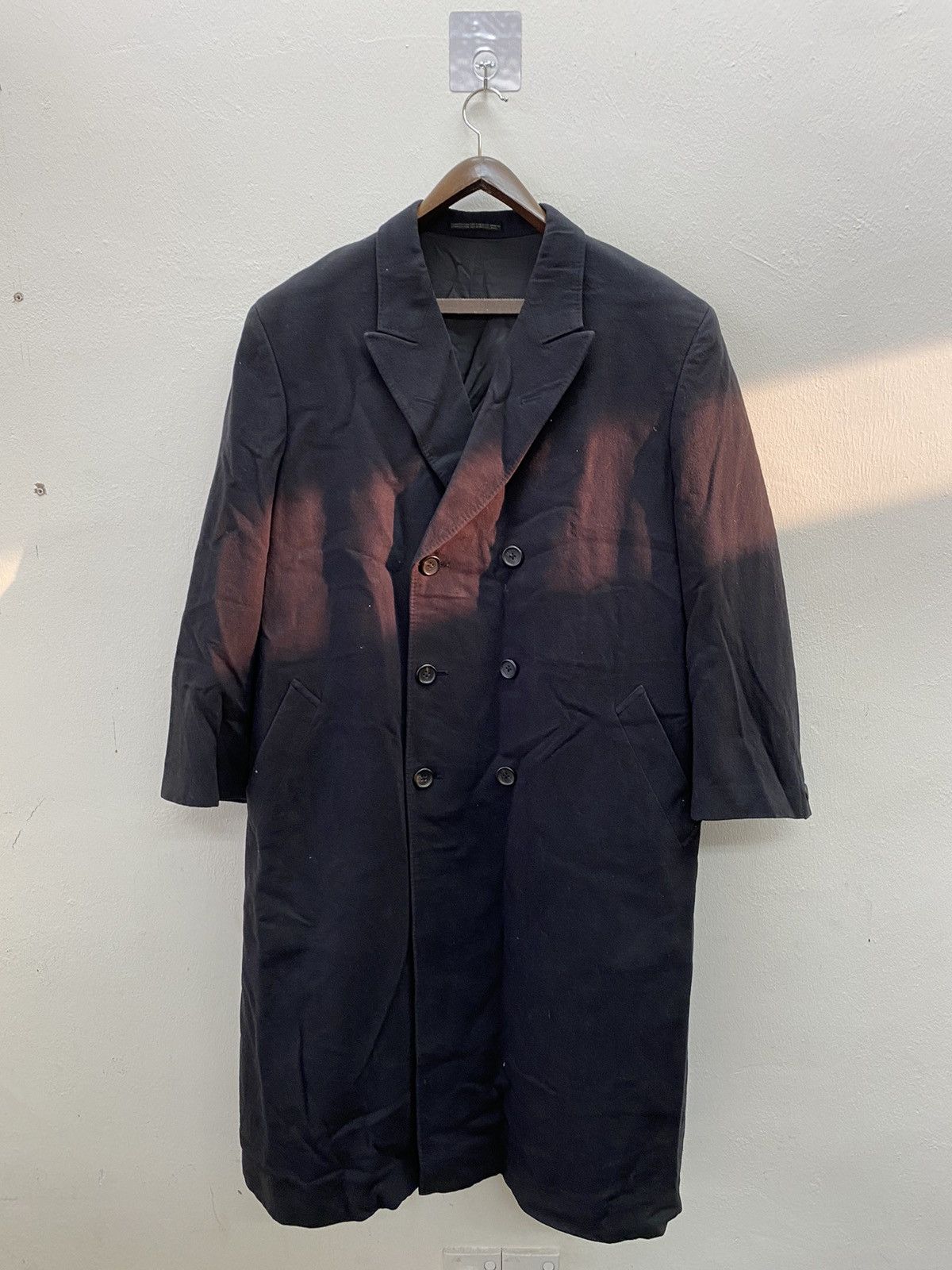 Yohji Yamamoto Vtg 90s Japanese fashion Master Yohji Yamamoto Wool coat Size US M / EU 48-50 / 2 - 3 Thumbnail