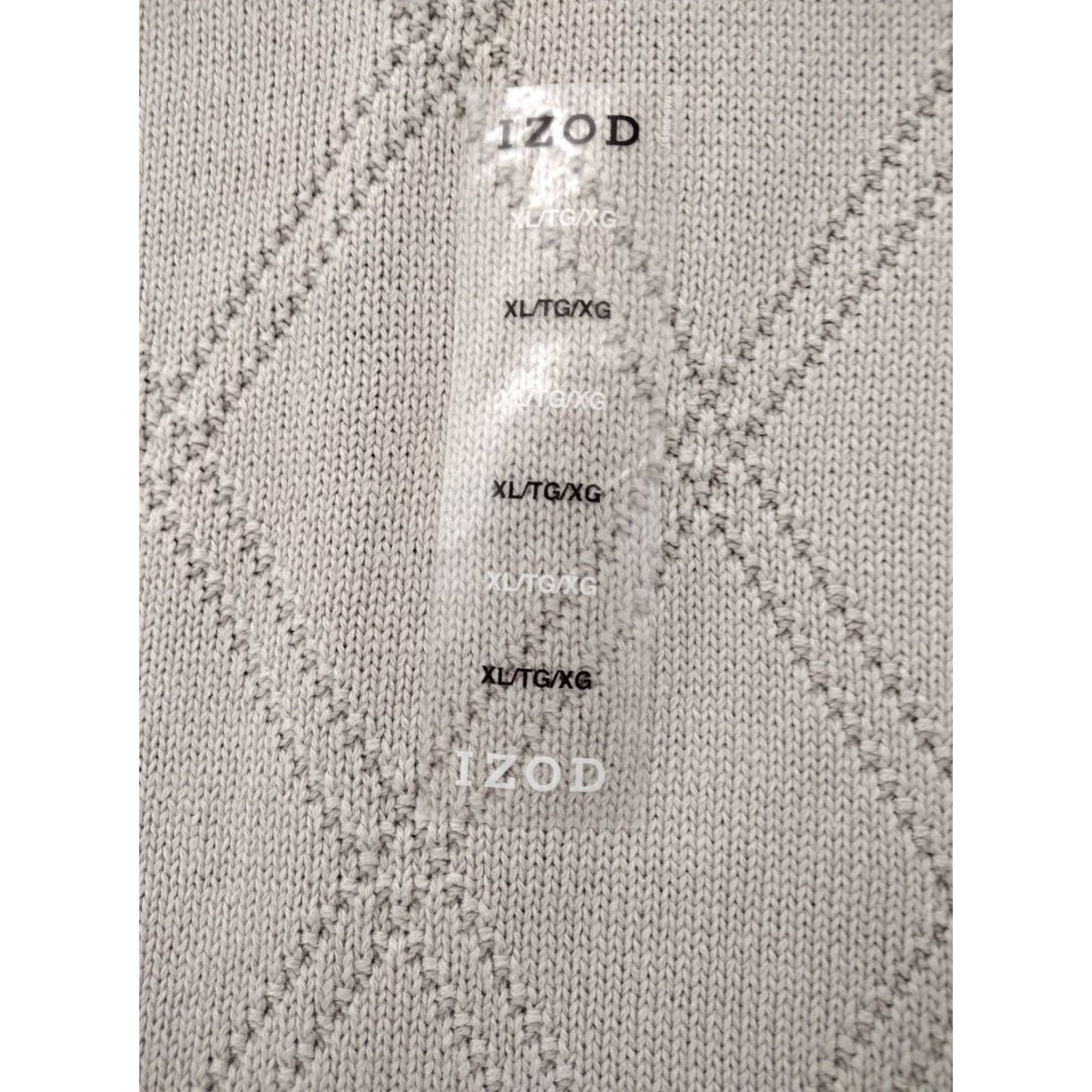 Izod IZOD Sweater Mens XL Beige Cotton Knit Pullover Crewneck Casual NWT Mens Size US XL / EU 56 / 4 - 3 Thumbnail