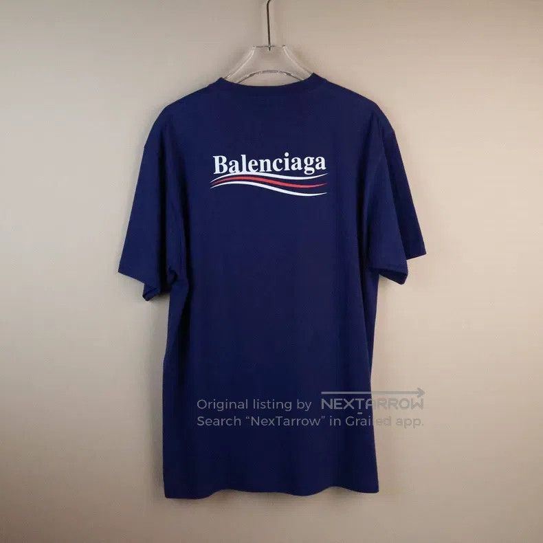 Balenciaga Balenciaga Round Neck Straight Printed Short Sleeve Drop S Size US XS / EU 42 / 0 - 3 Thumbnail