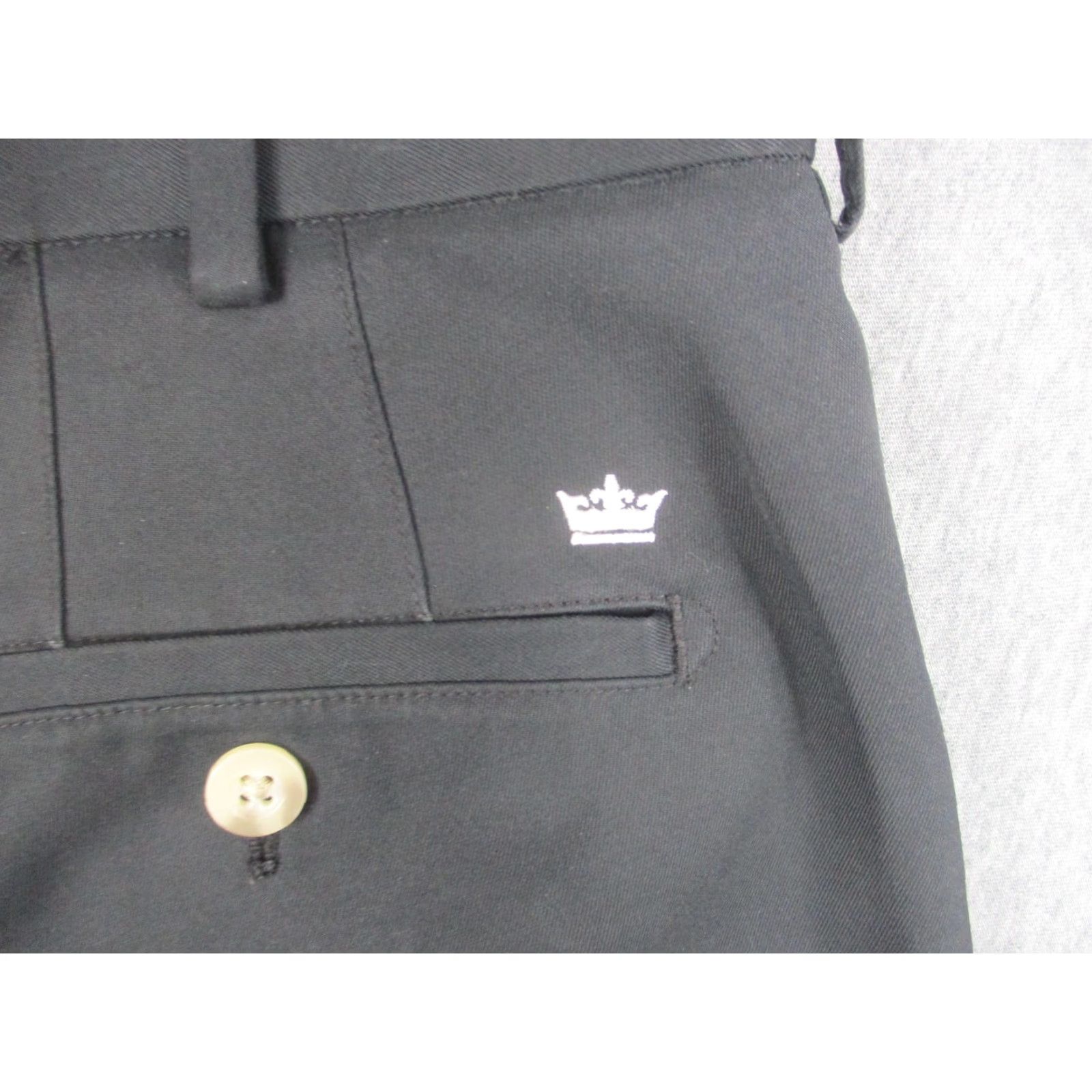 Peter Millar Peter Millar Shorts Mens 35 Black Wicking Chino Golf Casual 9 Inseam Flat Front Size US 35 - 4 Thumbnail