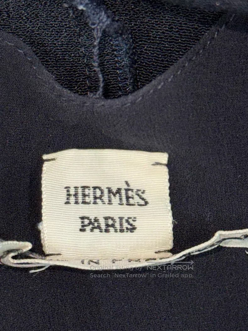 Hermes Hermes Black back-tie sleeveless dress Size XXS / US 00 / IT 34 - 3 Thumbnail