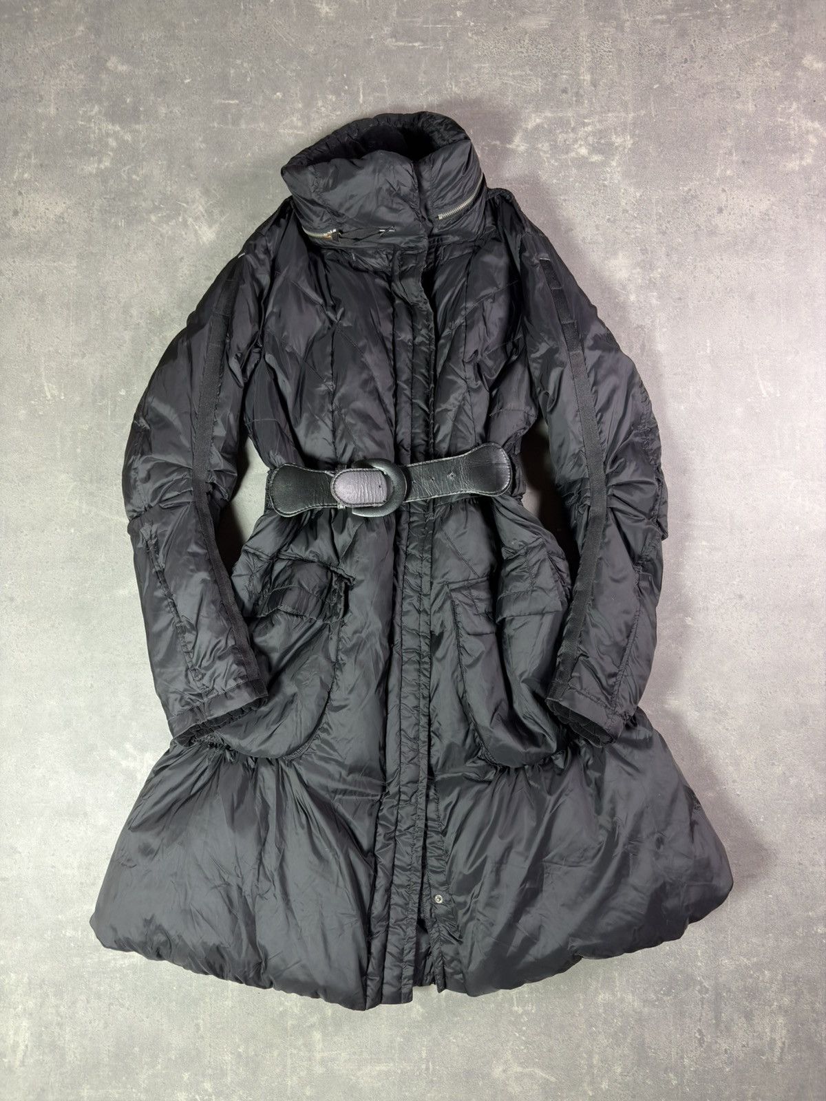 Marithe + Francois Girbaud 00s Marithe + Francois Girbaud Hybrid Hooded Puffer Parka L Size L / US 10 / IT 46 - 5 Thumbnail