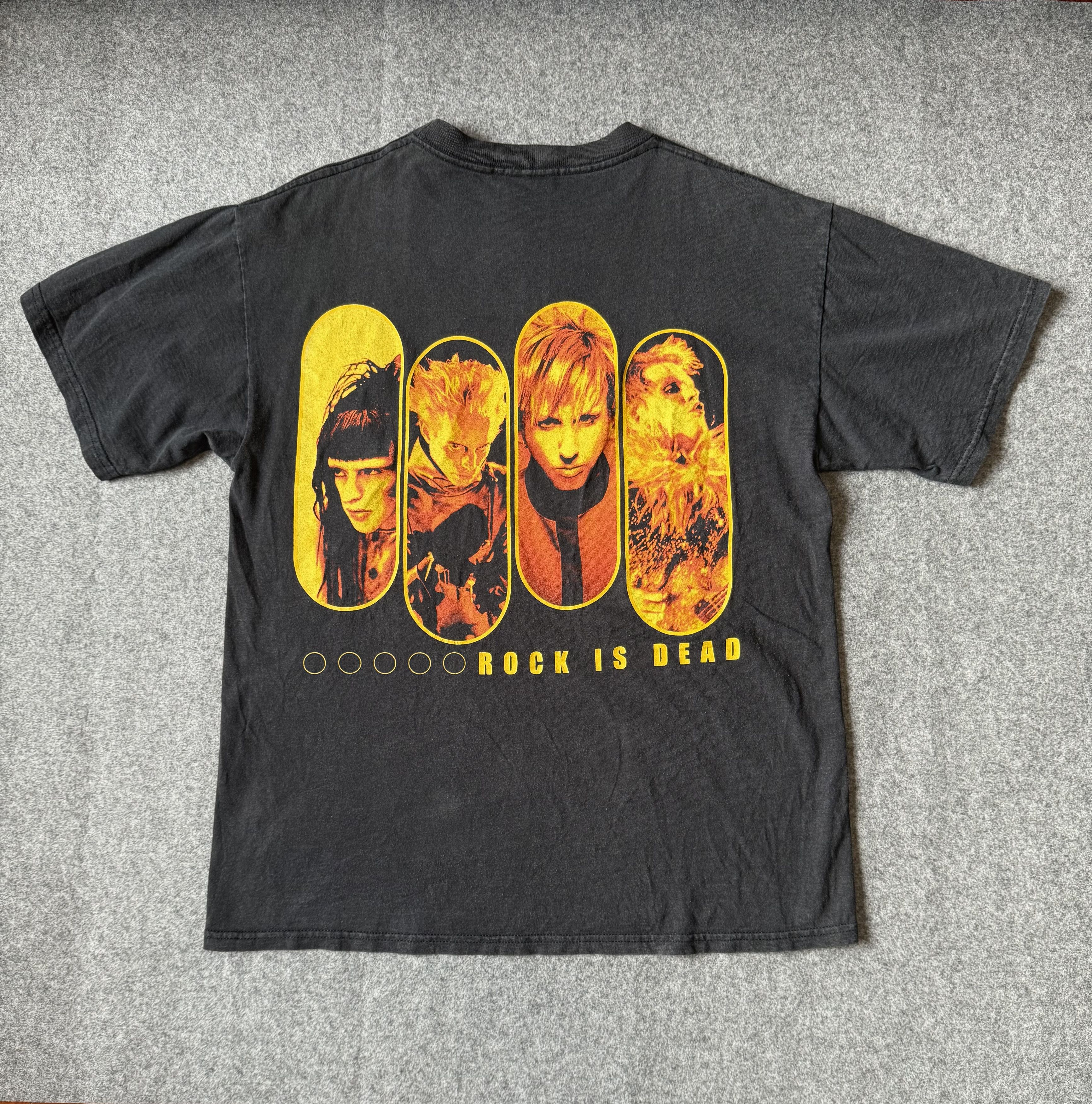 Vintage Marilyn Manson Rock is Dead Vintage Tee 1999 Size US L / EU 52-54 / 3 - 4 Thumbnail