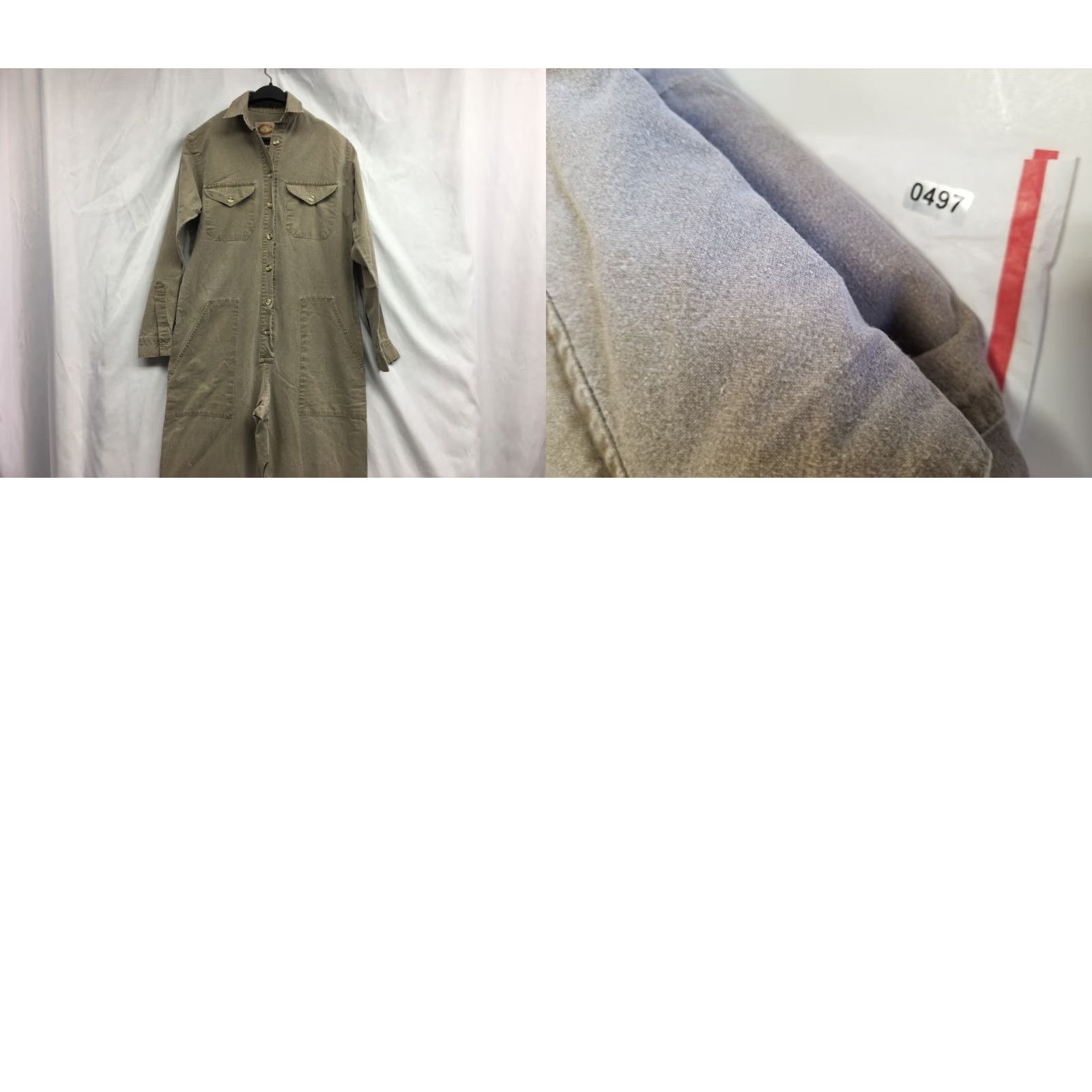 Banana Republic VINTAGE Banana Republic Jumpsuit Safari Coverall Beige Khaki Women Size S 80s Cotton Size 28" / US 6 / IT 42 - 9 Thumbnail