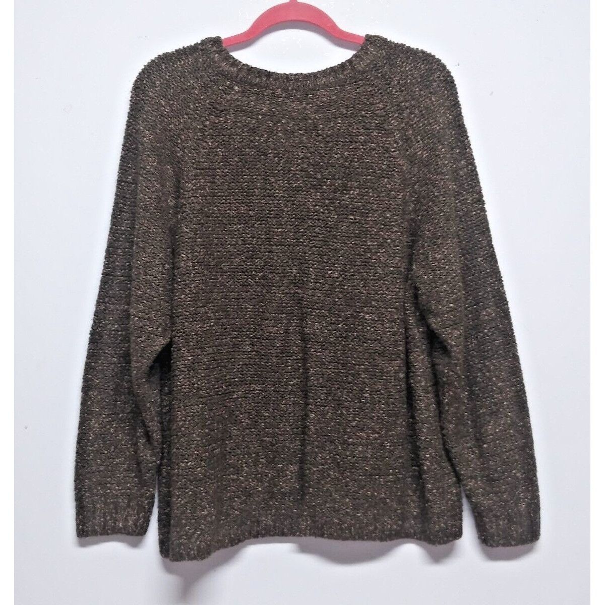 Vintage FASHION BUG Sweater Olive green 22/24W Chunky womens Size 3XL / US 20-22 - 7 Thumbnail