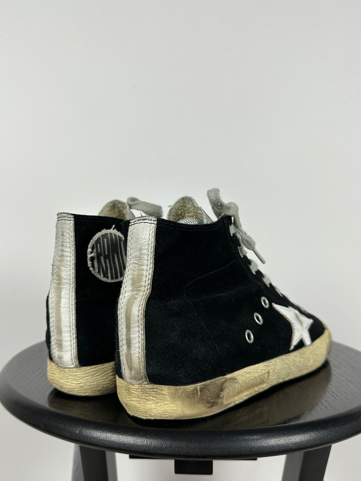 Golden Goose Golden Goose Francy Black Suede High Top Sneakers Size US 7 / EU 40 - 5 Thumbnail