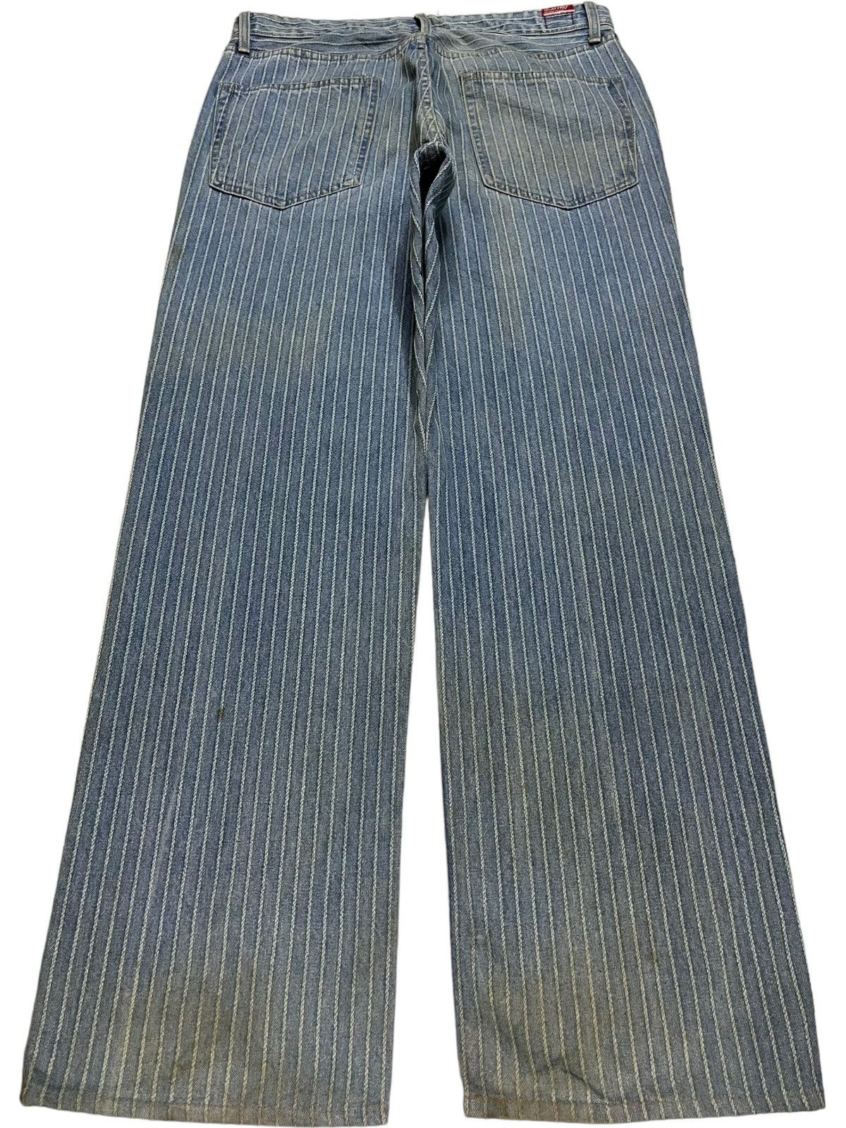 Japanese Brand Vintage Japanese Brand Hickory Style Mud Wash Baggy Jeans Size US 31 - 2 Thumbnail