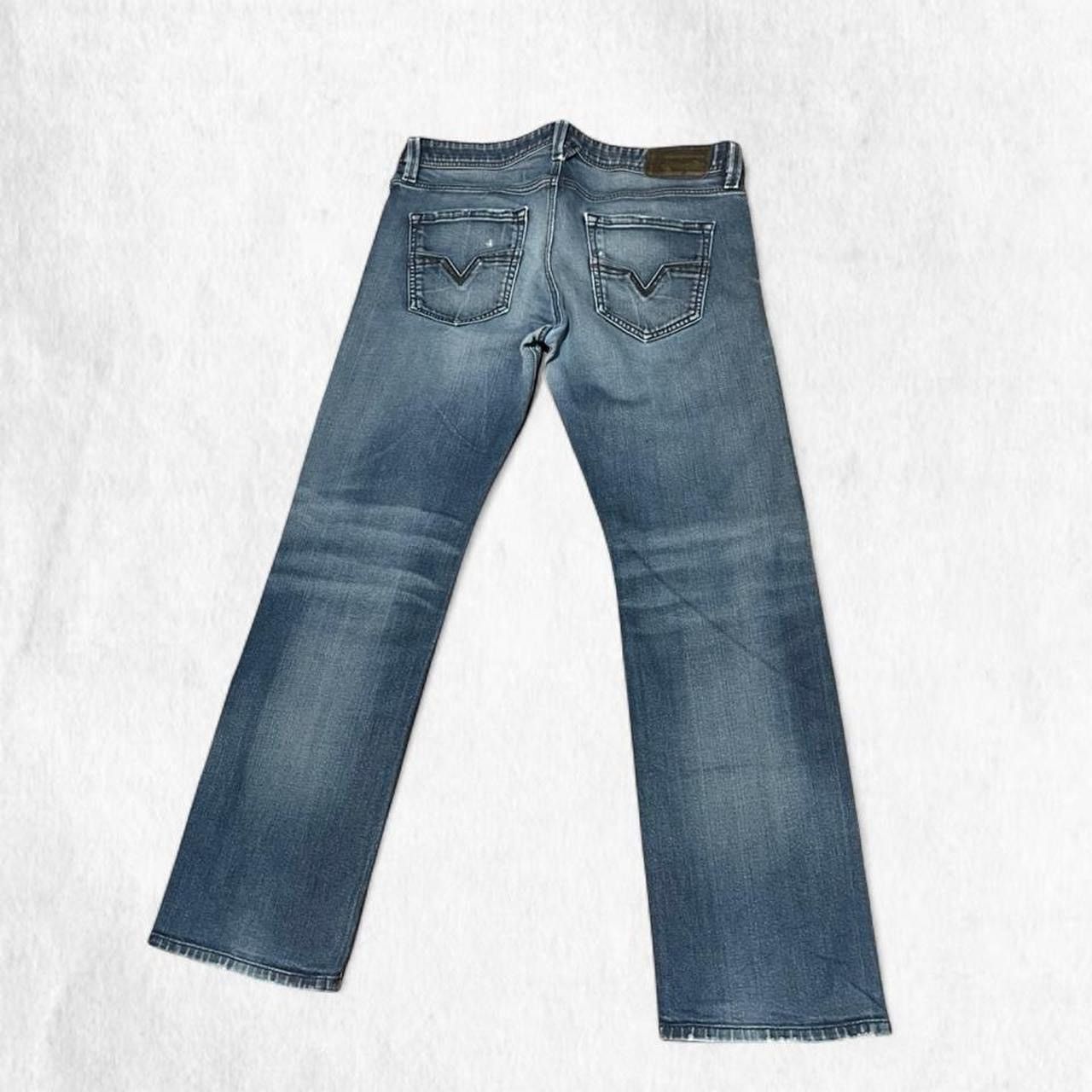 Diesel Diesel VTG LARKEE blue straight leg medium wash jeans Size 33" - 6 Thumbnail