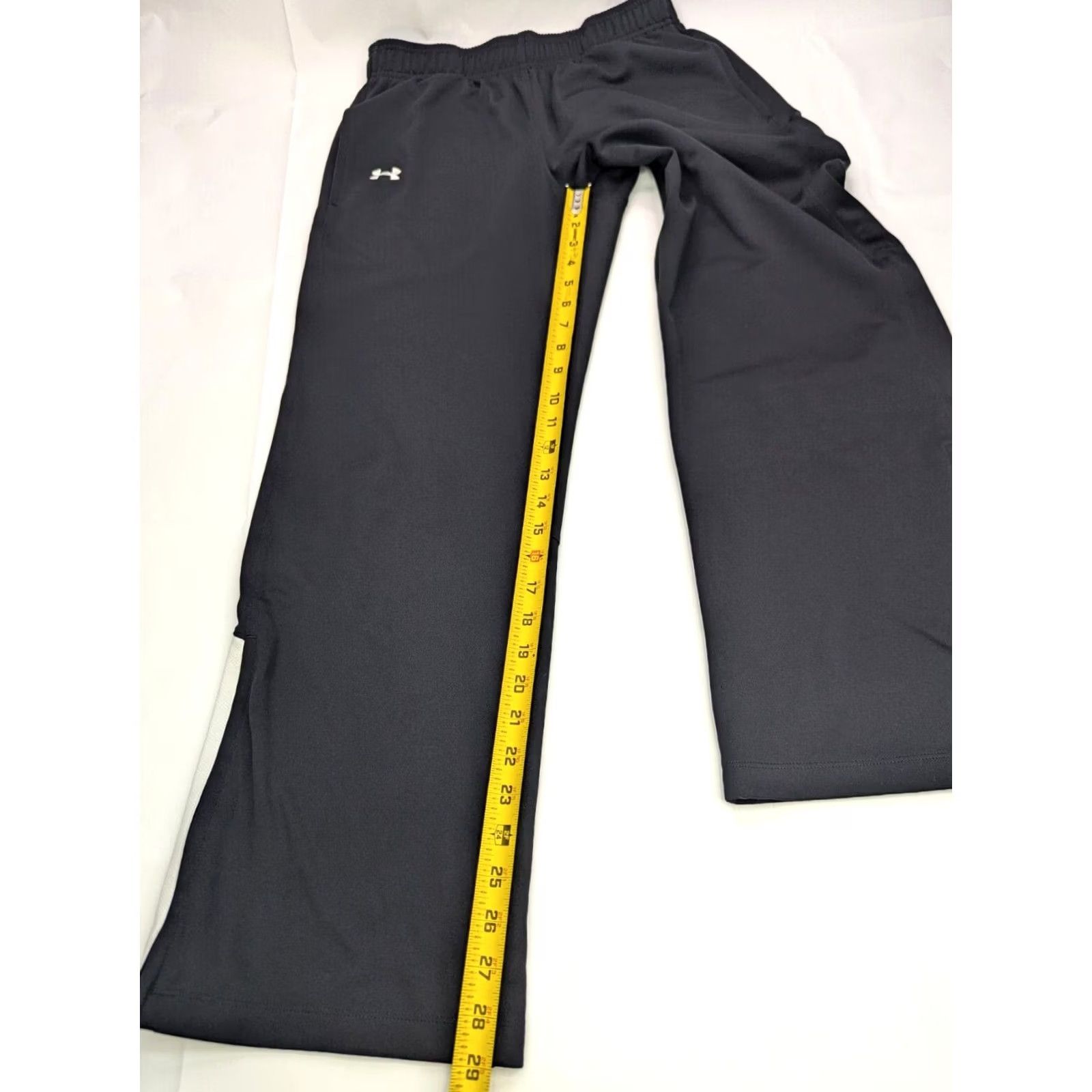 Under Armour Under Armour All Season Gear Pants Women S 28x29 Knit Black Loose Drawstring Elastic Waist Sports Gear Size 28" / US 6 / IT 42 - 5 Thumbnail