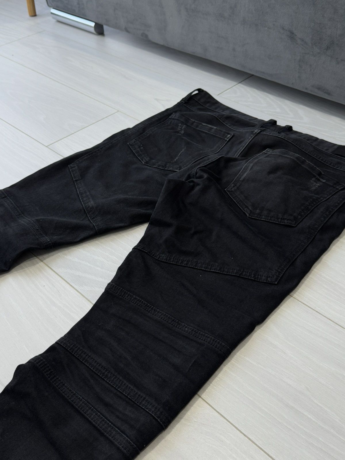 Represent Clo. Represent Clo. Ribbed Denim Slim Fit Distressed Jeans Size US 34 / EU 50 - 10 Thumbnail