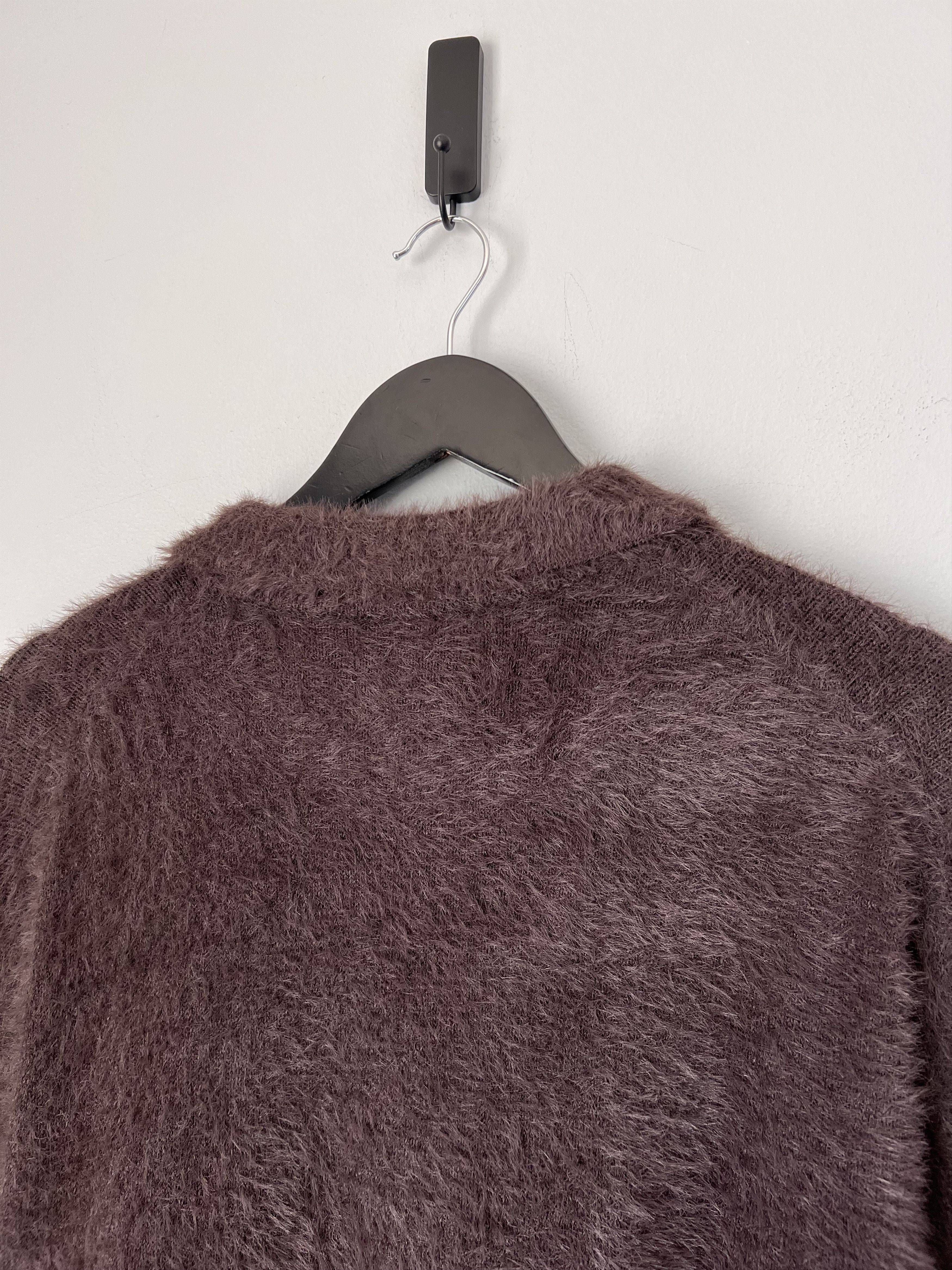 thisisneverthat Thisisneverthat SCT Logo Shaggy Knit Polo in Brown Size US XL / EU 56 / 4 - 6 Thumbnail