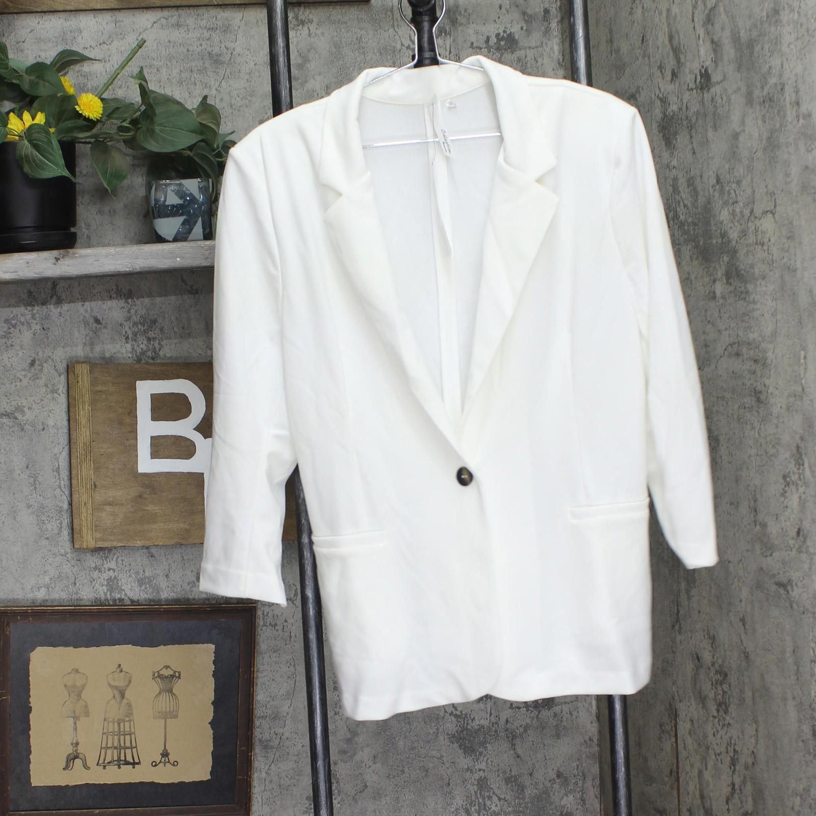 Other Ny Collection Plus Size Jacket With 3/4 Sleeves White 3x Size 3XL / US 20-22 - 1 Thumbnail