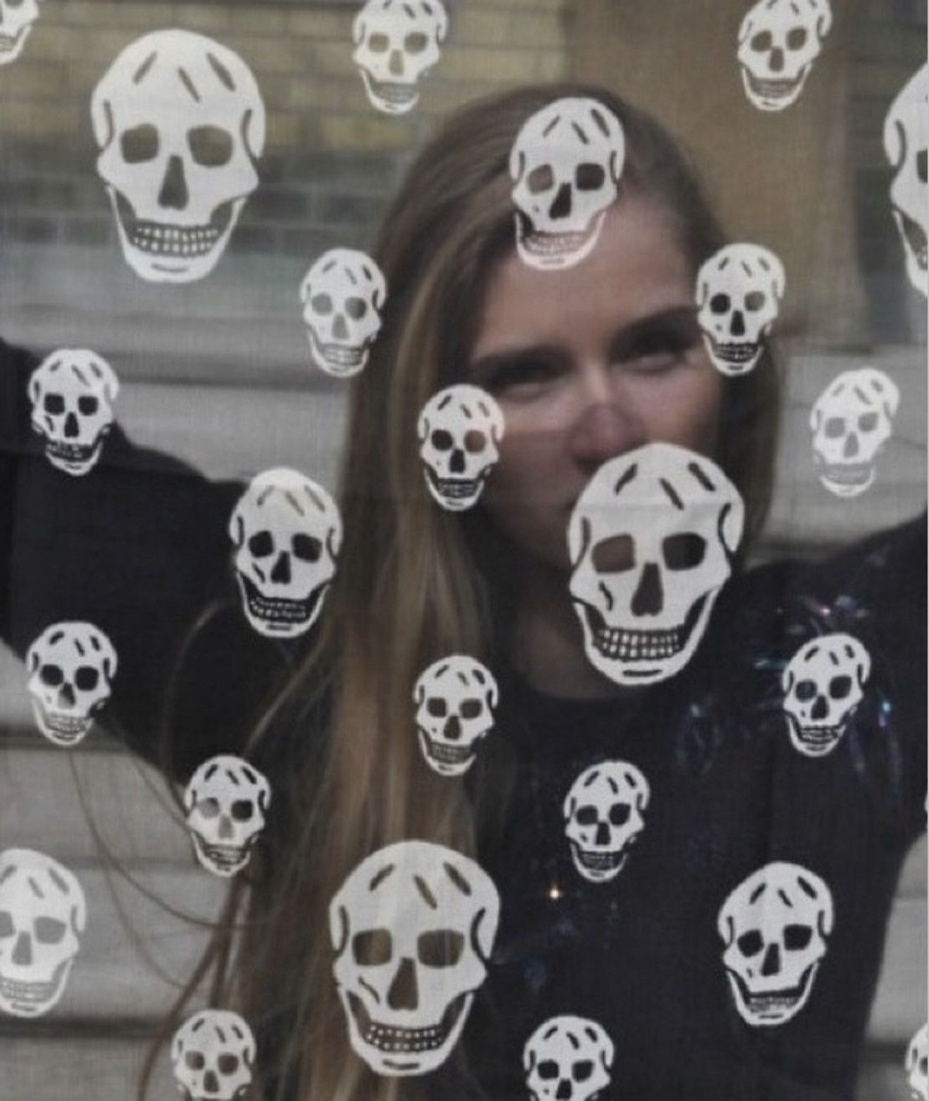 Alexander McQueen ALEXANDER MCQUEEN Skull Silk Scarf Kanye Wool Fakemink Logo Size ONE SIZE - 22 Thumbnail