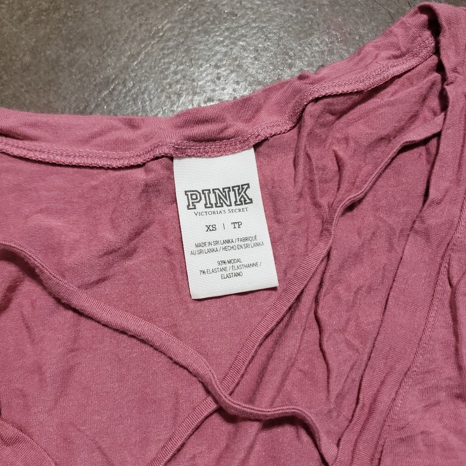Victoria's Secret Pink | VICTORIA SECRET | Oversized Short Sleeve Size XS / US 0-2 / IT 36-38 - 3 Thumbnail