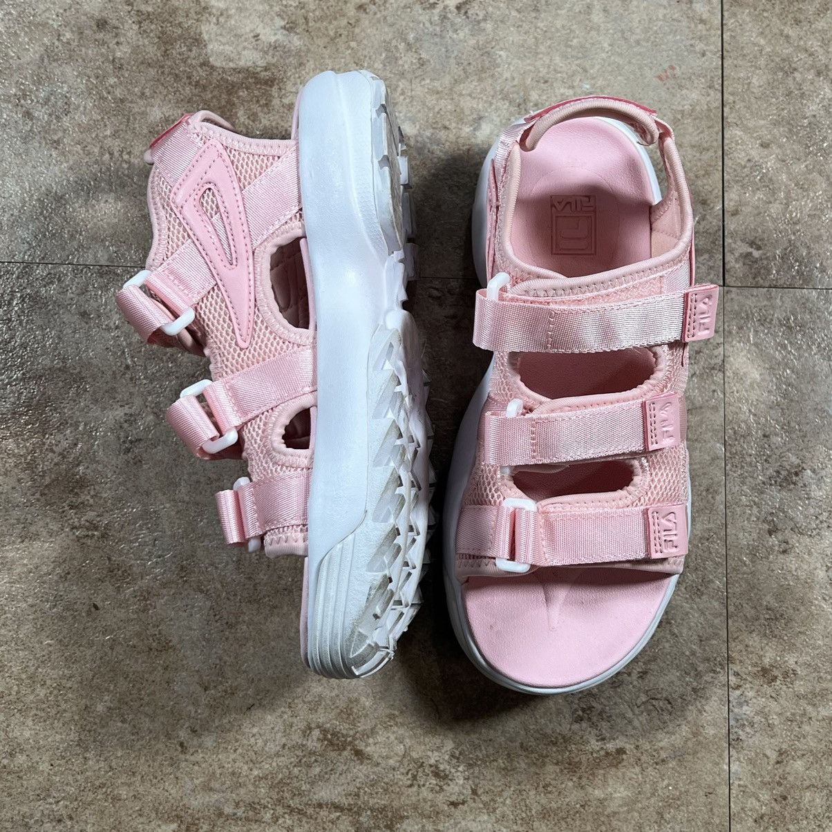 Fila Fila Tapered Sandals Pink Women Lifestyle Strap Platform Size US 6 / IT 36 - 3 Thumbnail