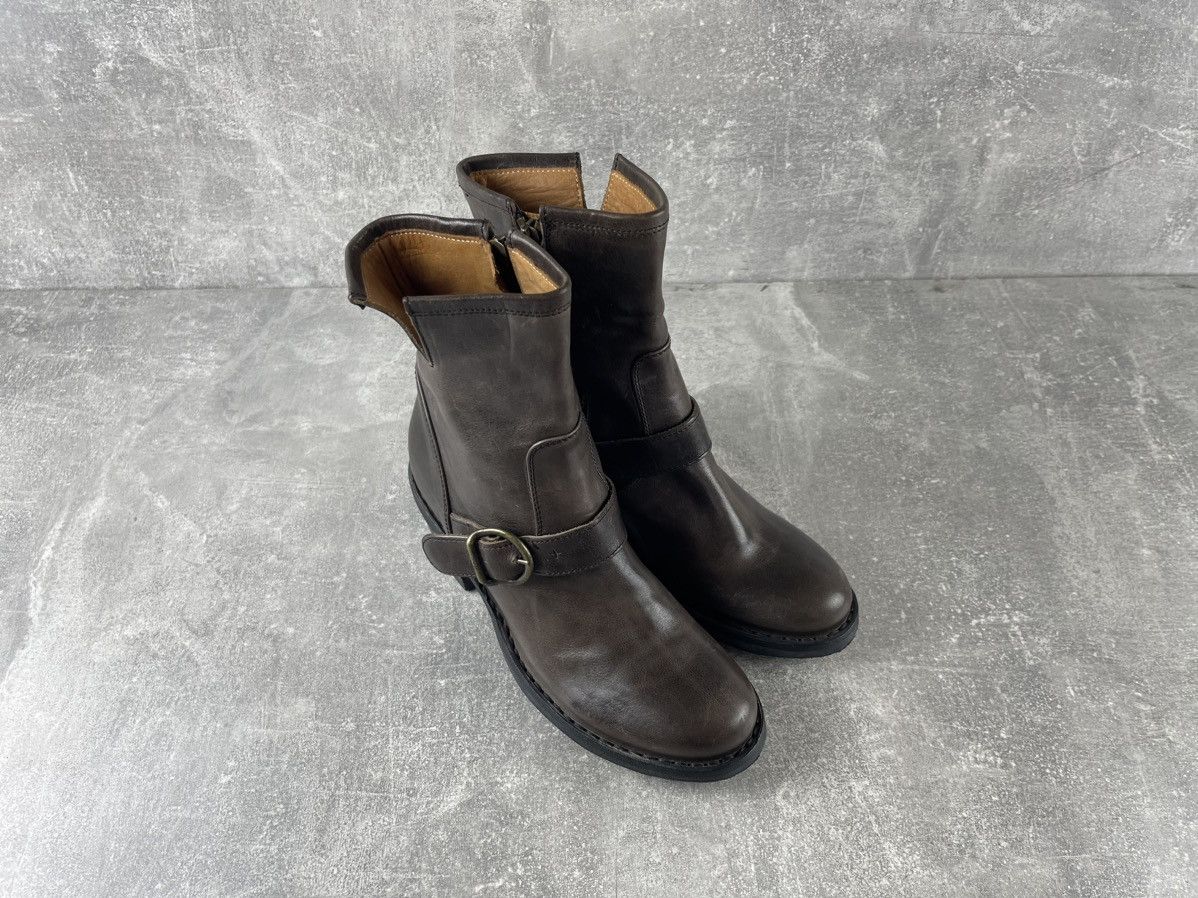 Fiorentini + Baker Fiorentini + Baker Avant Garde Leather Buckle Ankle Boots Size US 7 / IT 37 - 3 Thumbnail