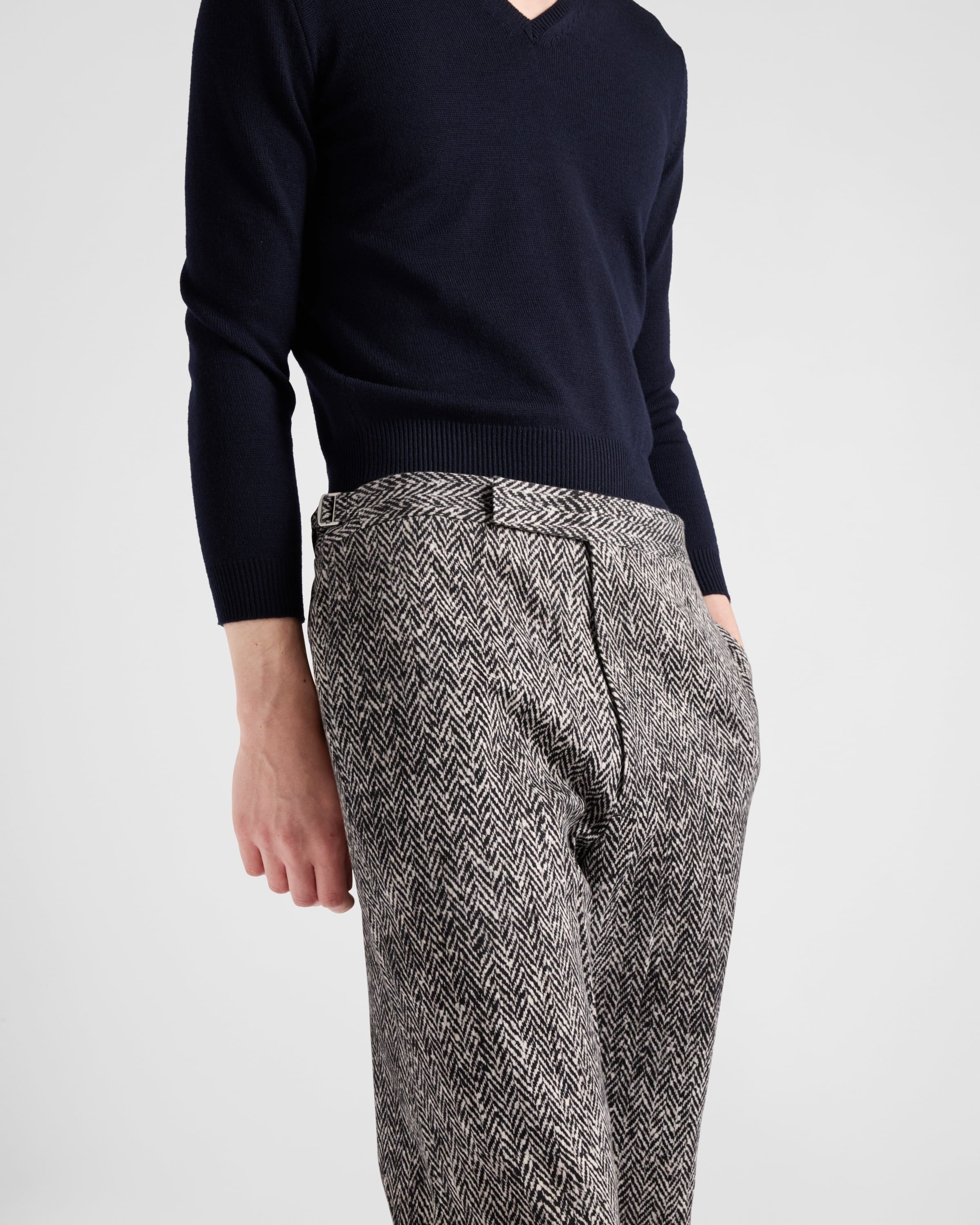 Prada o1bcso1str1025 Printed Cotton Gabardine Pants in Grey Size US 36 / EU 52 - 4 Thumbnail