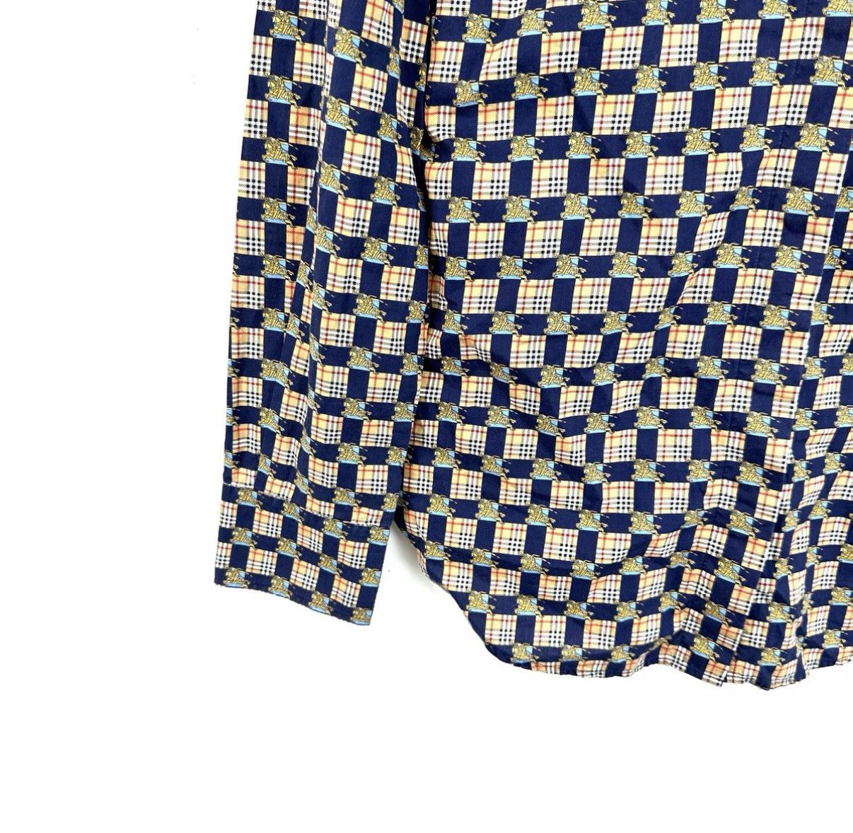 Burberry Burberry Equestrian Knight Check Long Sleeve Shirt K12 Size XS / US 0-2 / IT 36-38 - 6 Thumbnail