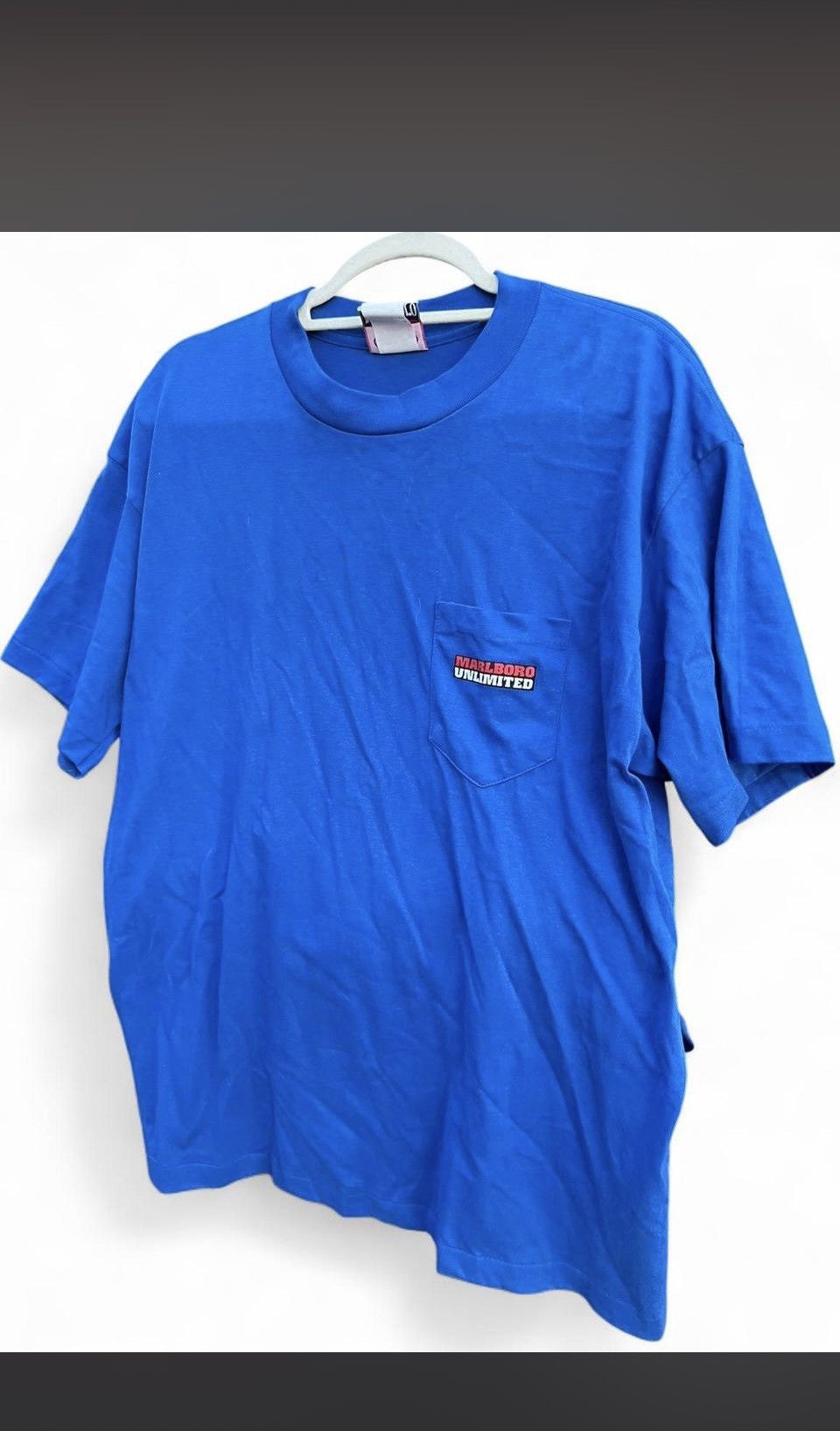 Marlboro Vintage 90s Marlboro Unlimited Wolf Moon Blue Pocket Tee XL Size US XL / EU 56 / 4 - 3 Thumbnail