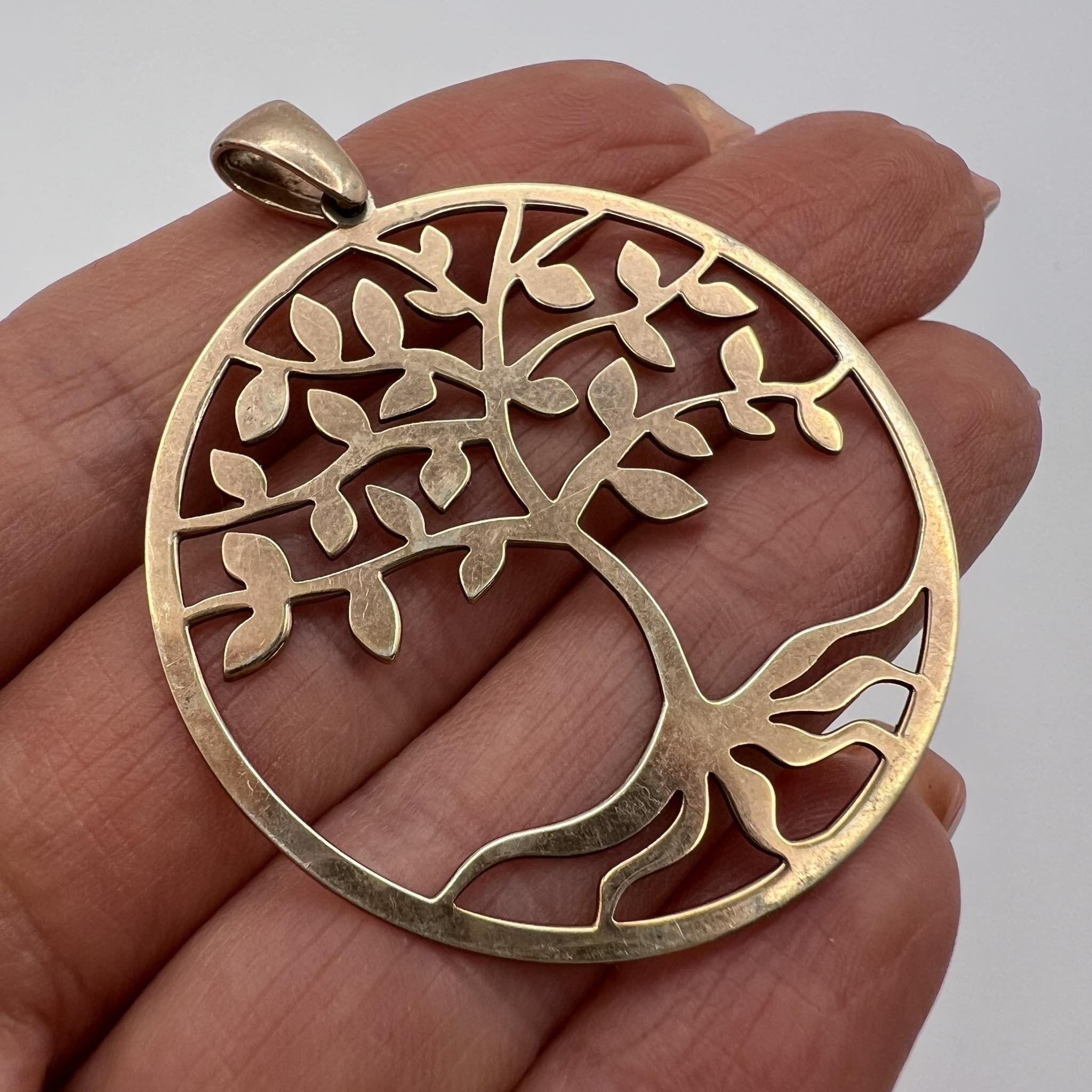Vintage Vintage Jewelry Pendant Tree Gilt Sterling Silver 925 Size ONE SIZE - 7 Thumbnail