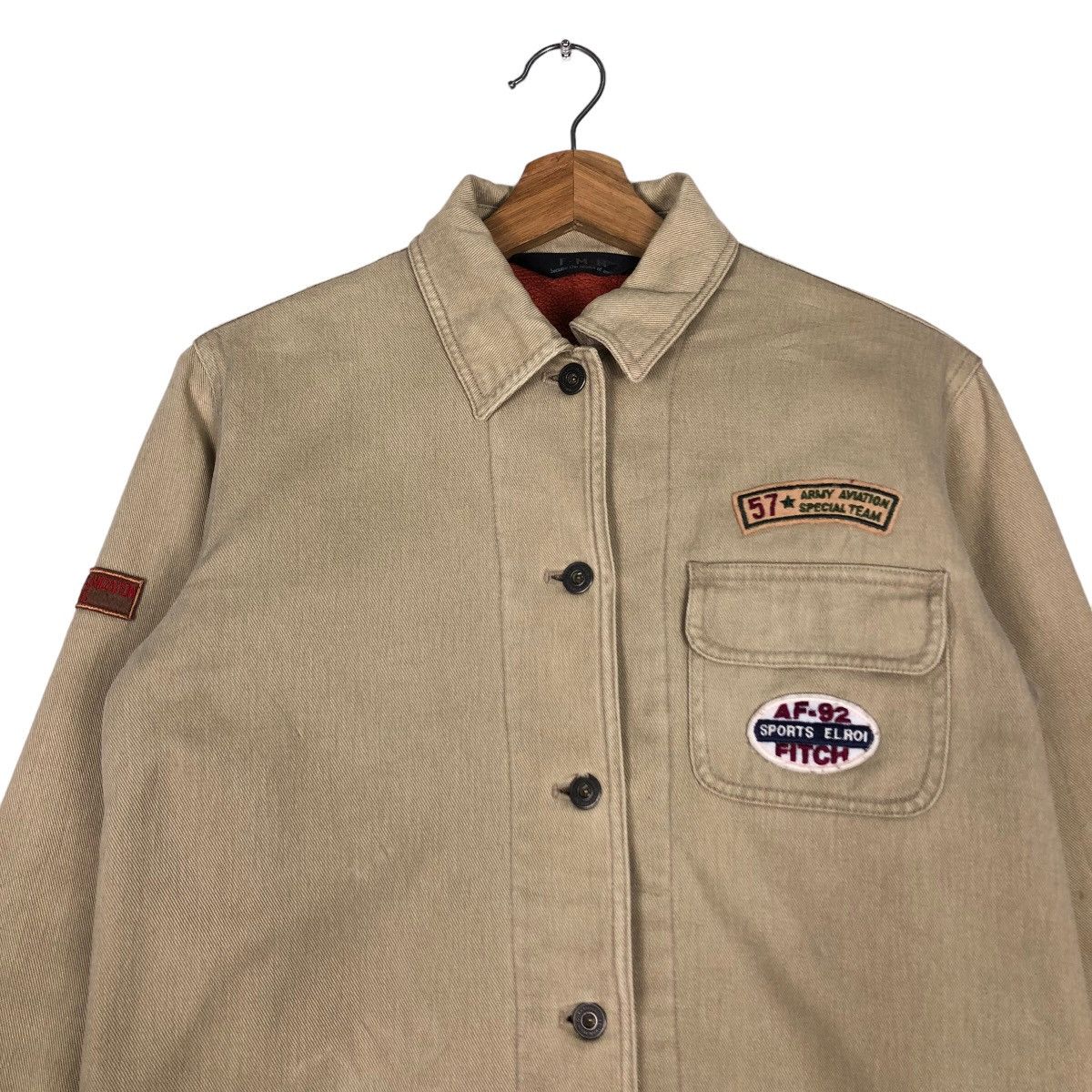 Hysteric Glamour 🔥Vtg Work Shirt Jacket Patches Nombreux Japan Made Size US M / EU 48-50 / 2 - 3 Thumbnail