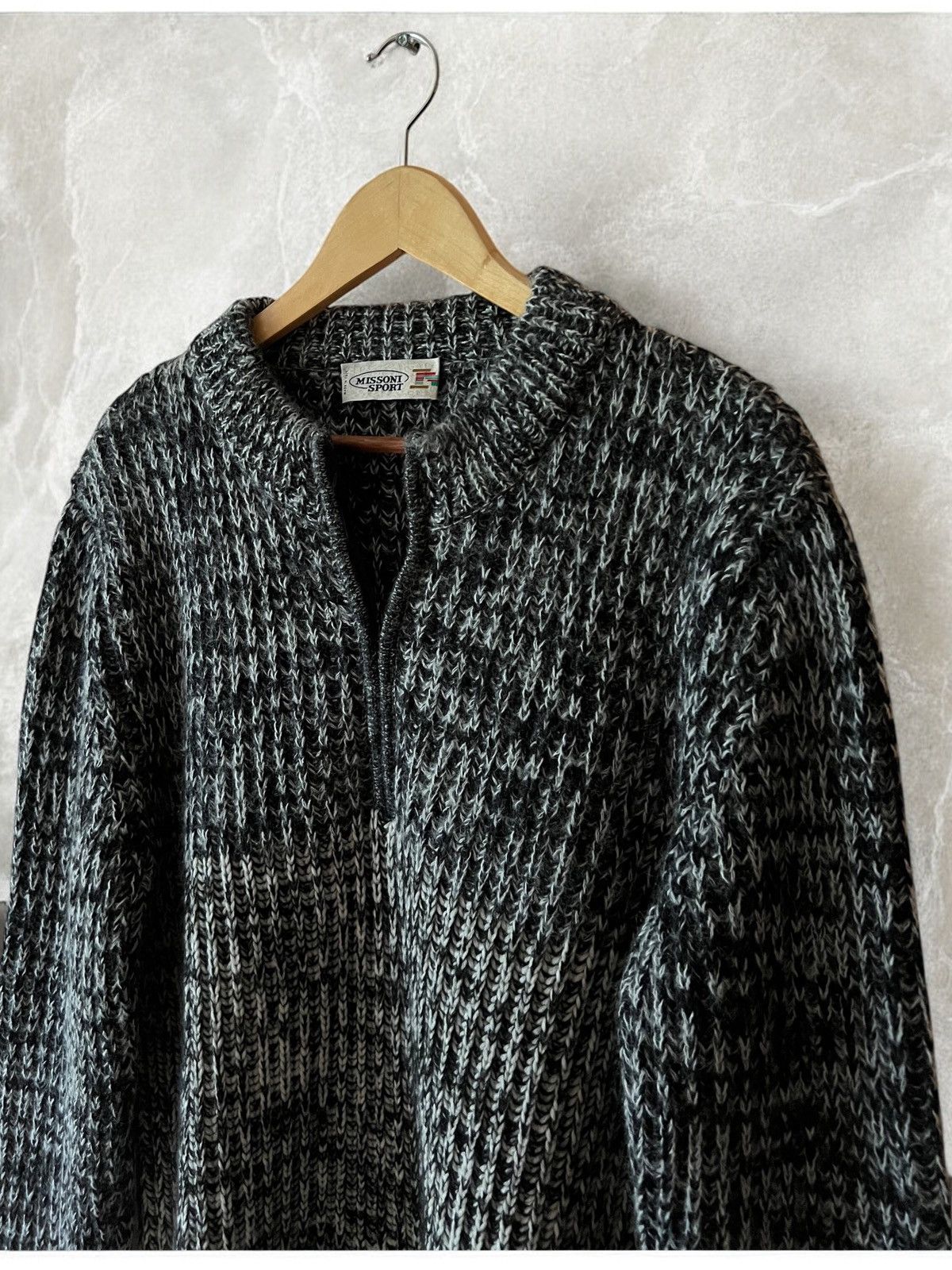 Missoni × Vintage MISSONI SPORT BEAUTIFUL ITALIAN HEAVY KNIT ZIP SWEATER 1/4 Size US M / EU 48-50 / 2 - 2 Thumbnail