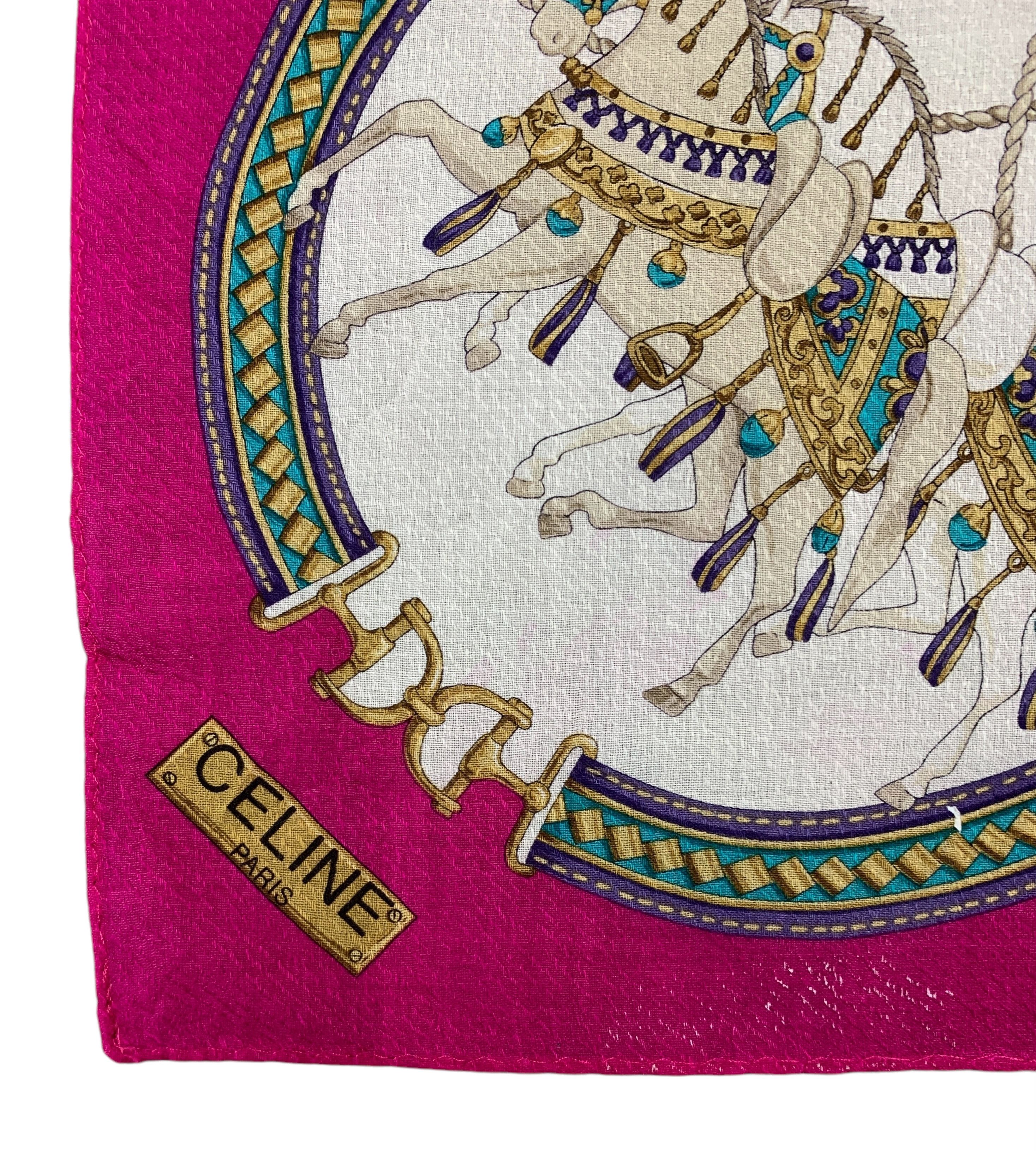 Celine × Vintage Vintage Celine Neckerchief/ Handkerchief - HKA935 Size ONE SIZE - 9 Thumbnail