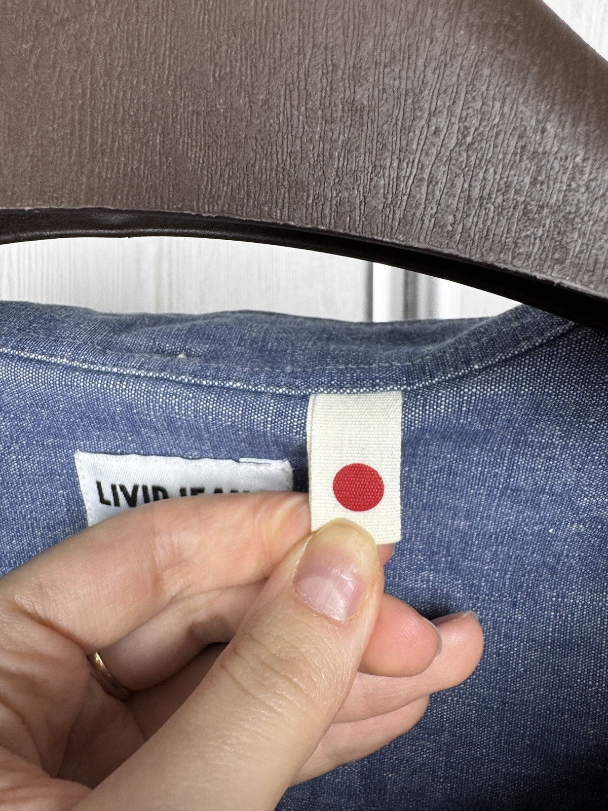 Livid LIVID JEANS – RAGNAR JAPAN Blue SELVAGE BUTTON UP Shirt Size US M / EU 48-50 / 2 - 10 Thumbnail