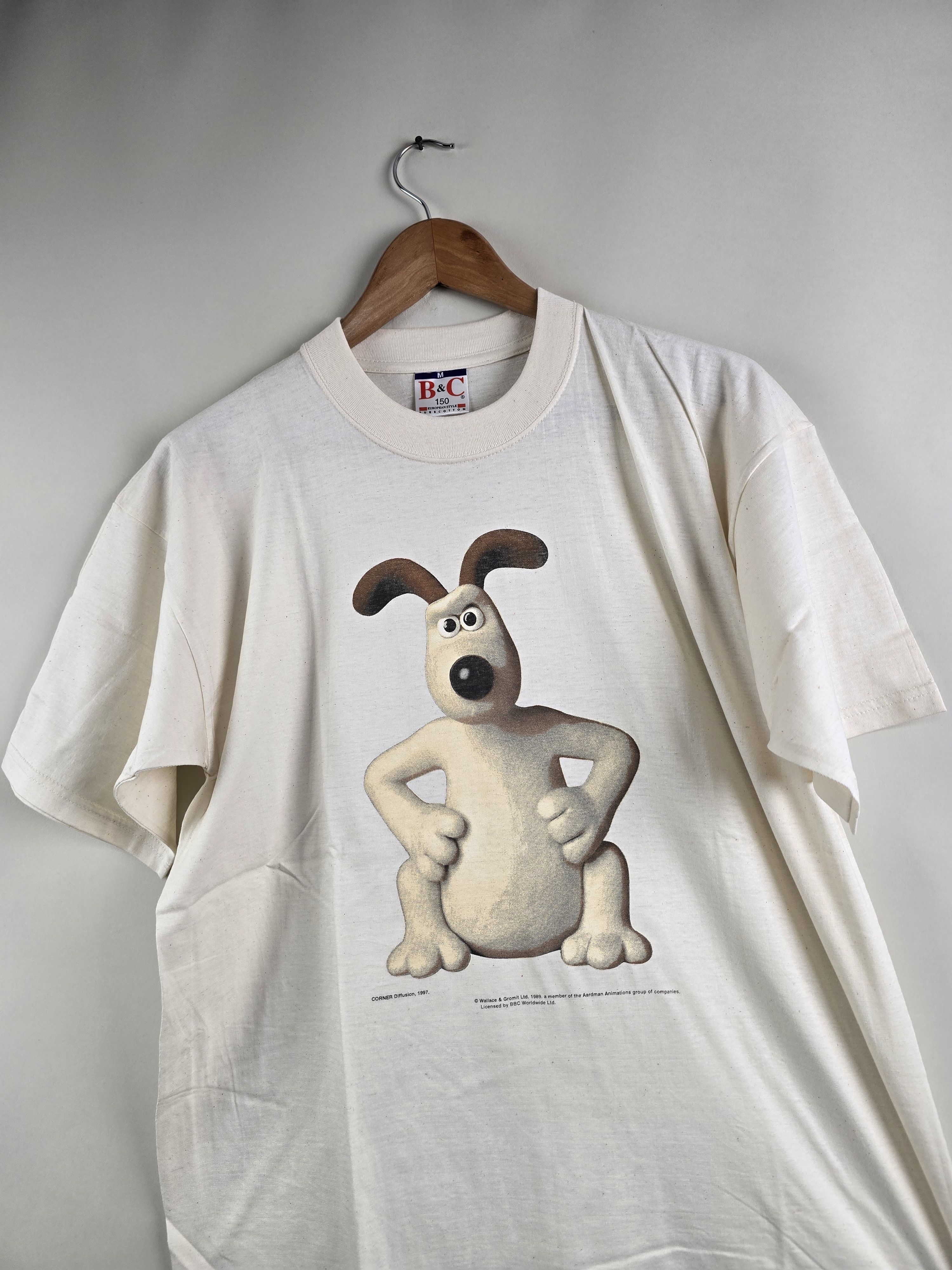 Anime × Vintage 1997 Wallace & Gromit M 22" 27.5" Size US M / EU 48-50 / 2 - 2 Thumbnail