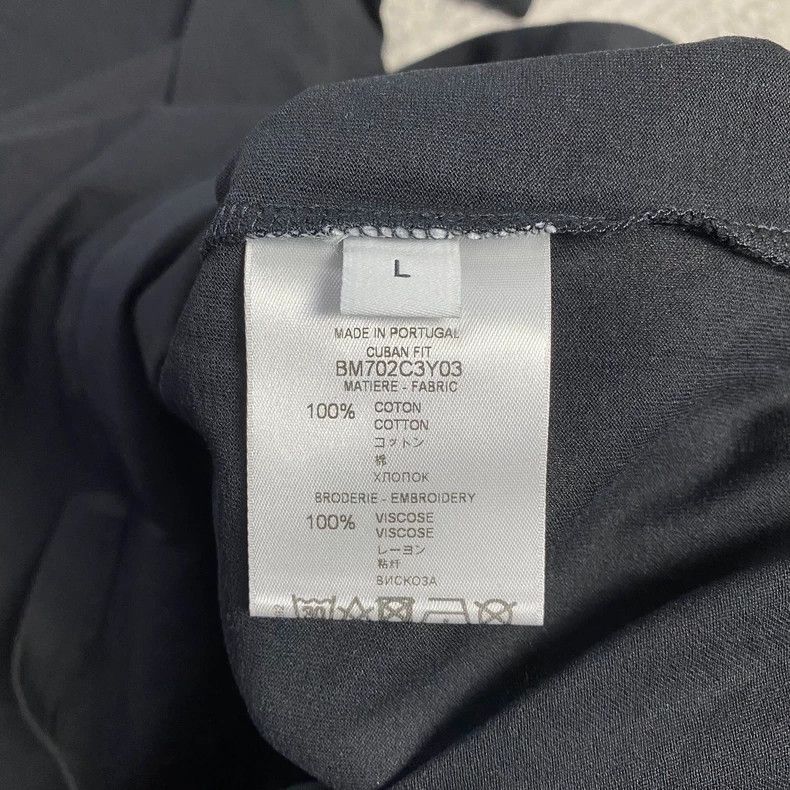 Givenchy Givenchy Black Collar Five-Star Short Sleeve Size US L / EU 52-54 / 3 - 3 Thumbnail