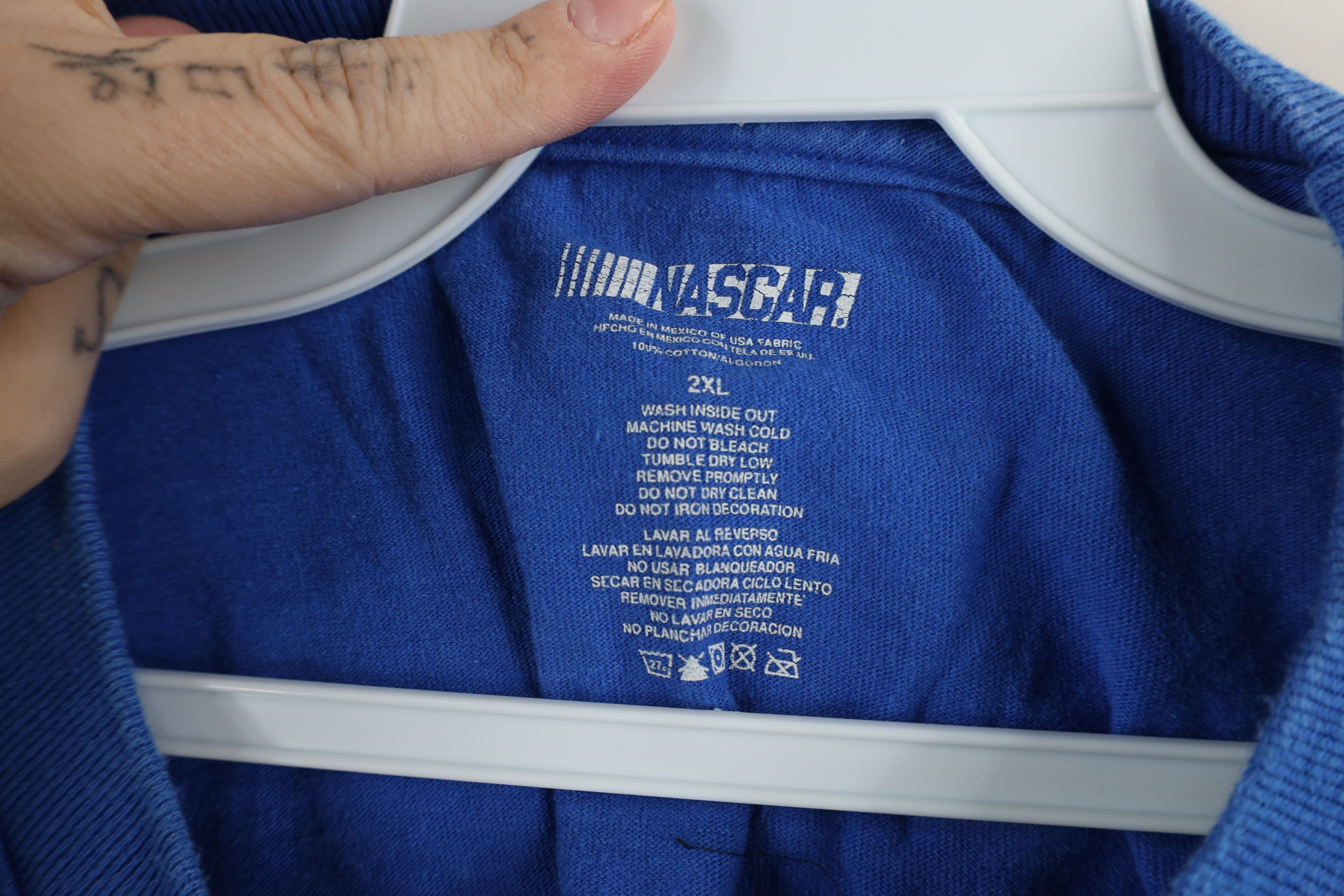 Vintage Vintage NASCAR Roush Fenway Racing Matt Kenseth T-Shirt Blue Size US XXL / EU 58 / 5 - 9 Thumbnail
