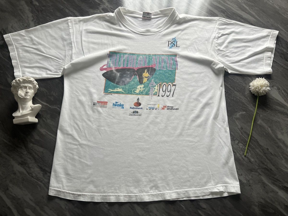 Vintage PSL Financiele Adviesgrope : Triathlon Nuenen 1997 Size US XXL / EU 58 / 5 - 2 Thumbnail