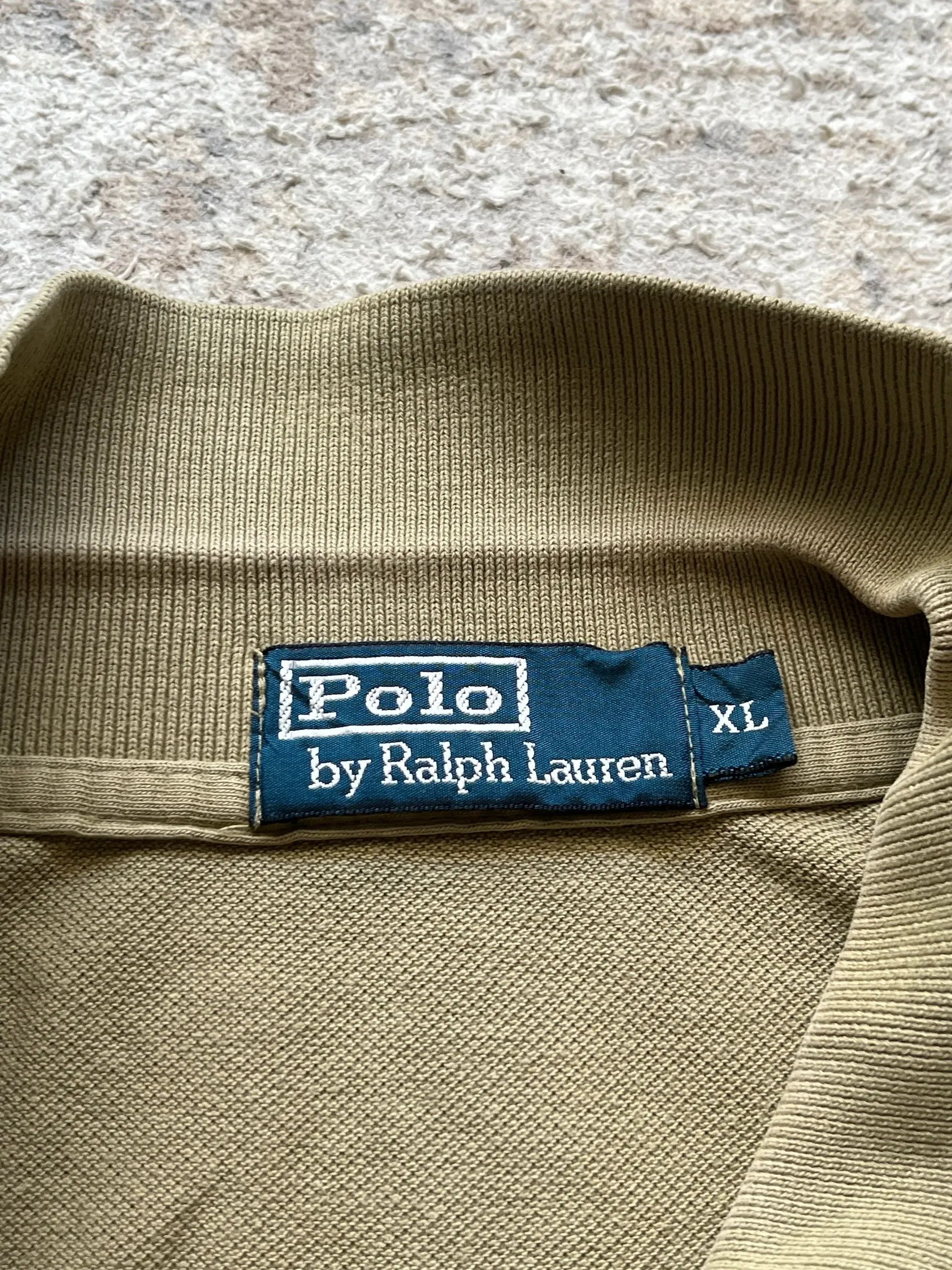 Polo Ralph Lauren Polo Ralph Lauren Sz XL Khaki Polo Shirt Small Pony Size US XL / EU 56 / 4 - 13 Thumbnail