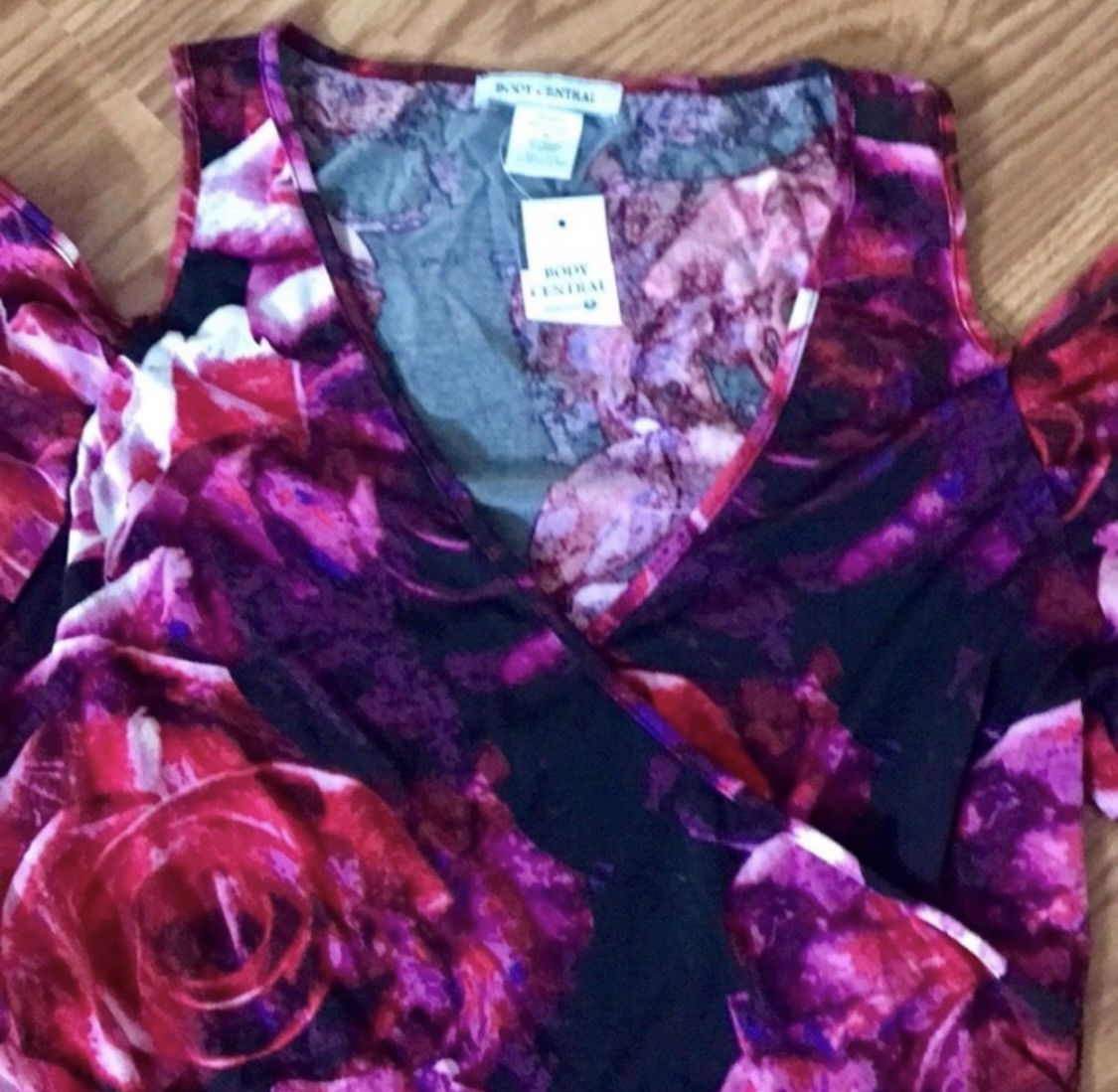 Other FLORAL COLD SHOULDER PLUNGING ONE PIECE BODYSUIT Size M / US 6-8 / IT 42-44 - 6 Thumbnail