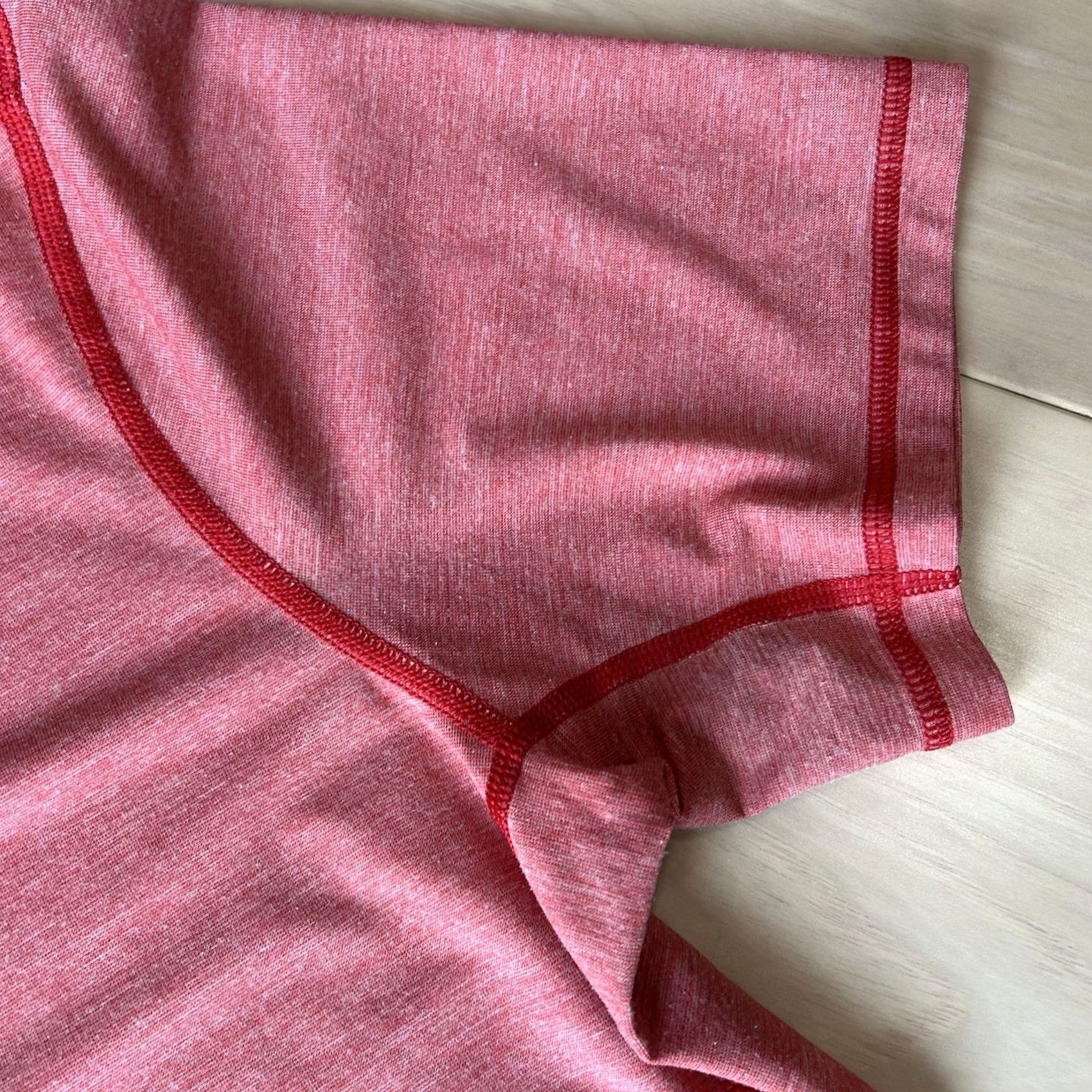 Lululemon Lululemon T.H.E. Crew Shirt Heathered Red Short Sleeve Men’s Small Shirt Athletic Activewear Casual Size US S / EU 44-46 / 1 - 4 Thumbnail