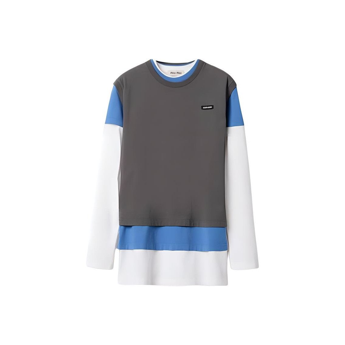 Miu Miu Miu Miu Layered Long Sleeve T-Shirt Size XS Size XS / US 0-2 / IT 36-38 - 1 Thumbnail