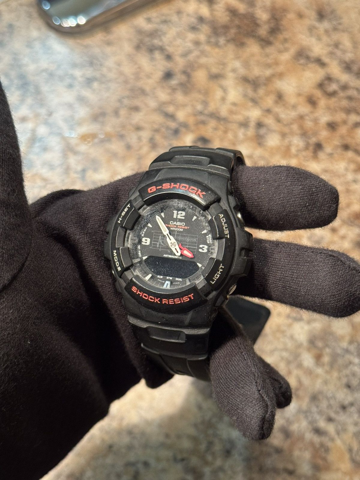 G Shock Casio G-Shock Black & Red Analog-Digital Watch – 200M Size ONE SIZE - 3 Thumbnail