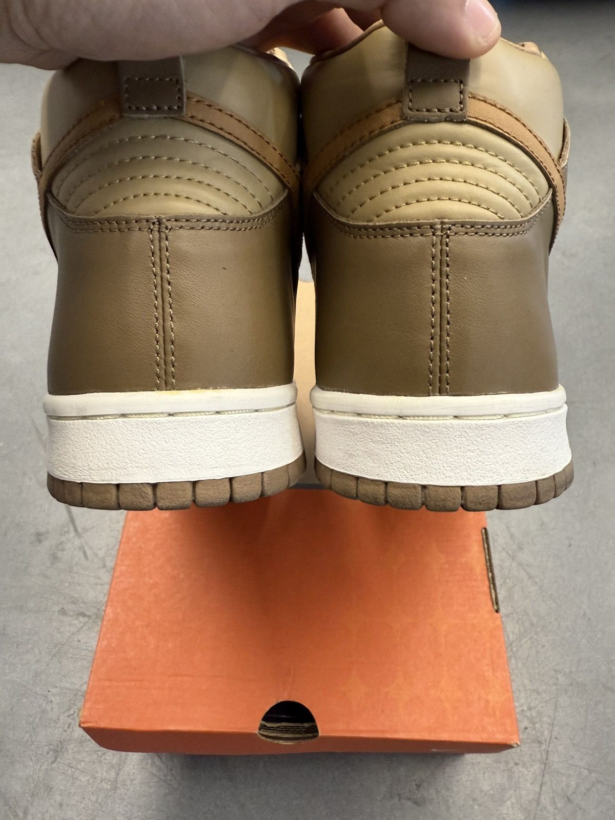 Nike × Vintage 2003 Nike Dunk High Hay Maple Taupe Size US 10.5 / EU 43-44 - 6 Thumbnail