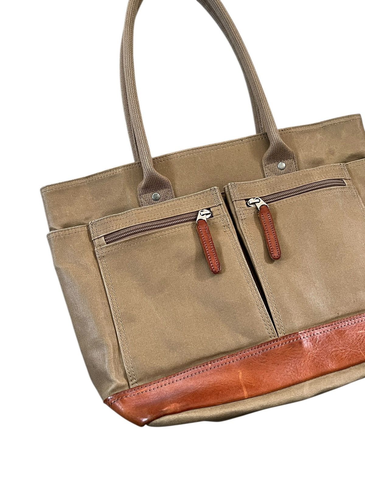 Porter Porter Coated Canvas Leather Tote Bag Size ONE SIZE - 5 Thumbnail