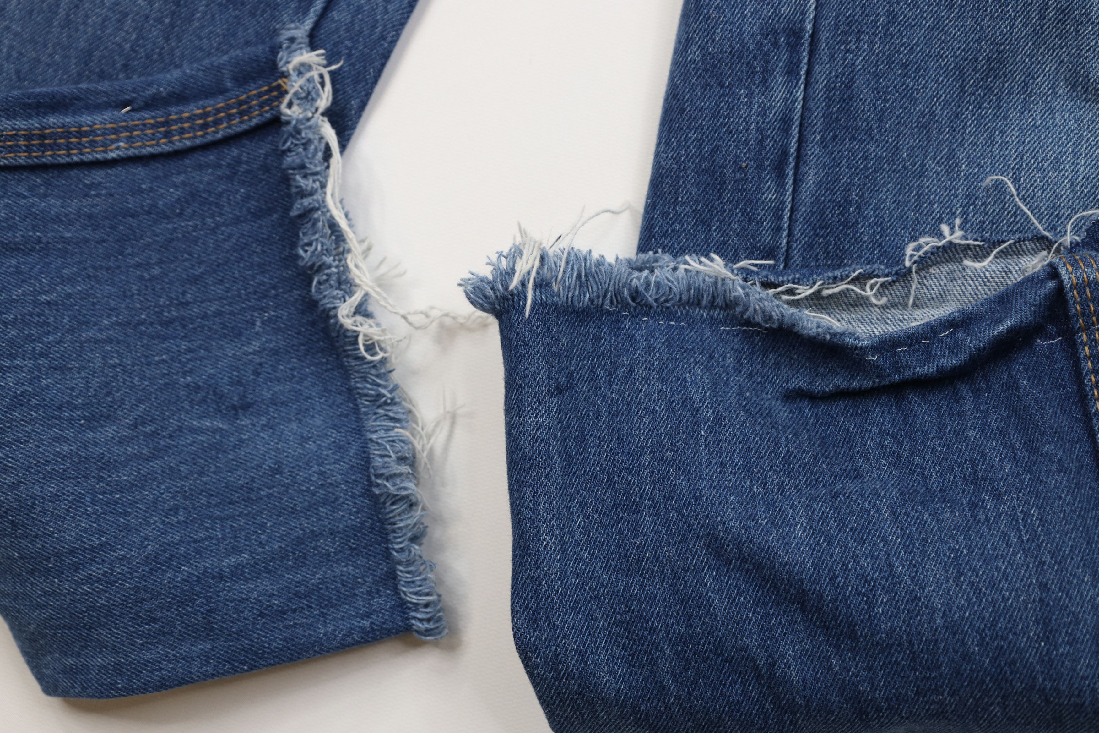 Calvin Klein Vintage 80s Calvin Klein Unhemmed Relaxed Fit Jeans Blue USA Size 32" / US 10 / IT 46 - 8 Thumbnail