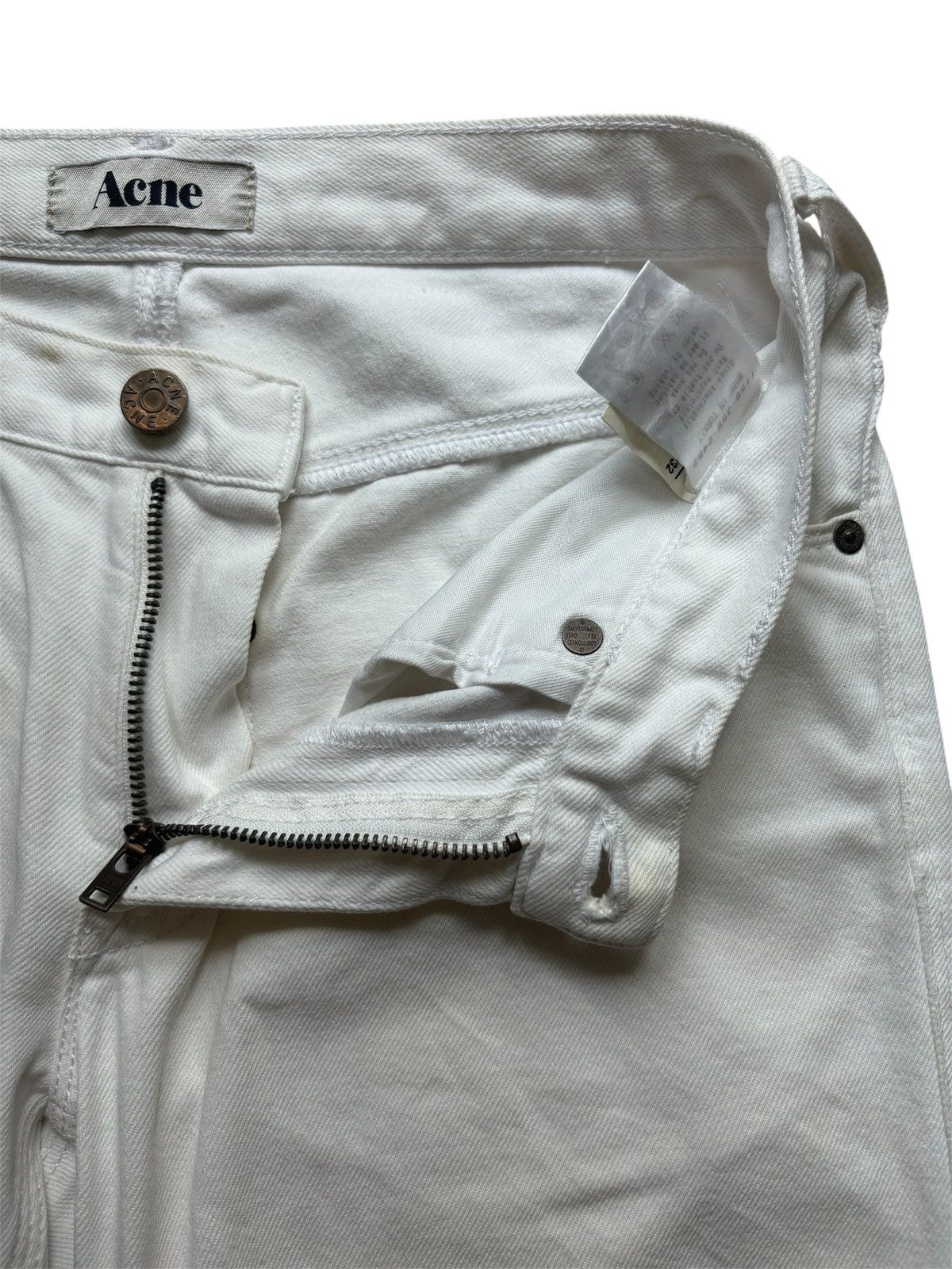 Acne Studios Acne Studios Max Optic White Jeans Size US 29 - 8 Thumbnail