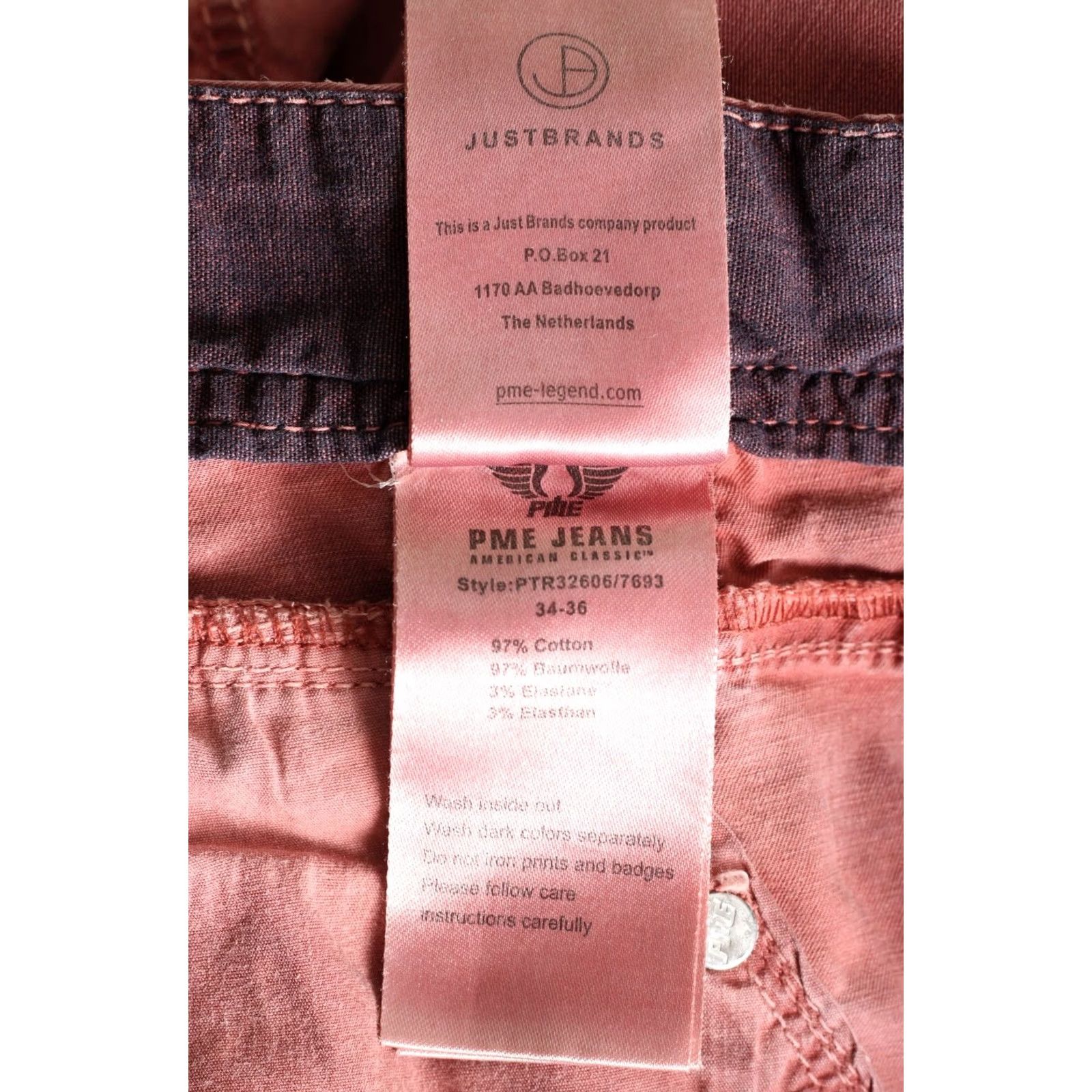 Vintage PME LEGEND Aviator Trousers Men W34 L36 Stretch Casual Pink Regular Waist 34in Inseam 36in Jeans Pants Pink Size US 34 / EU 50 - 7 Thumbnail