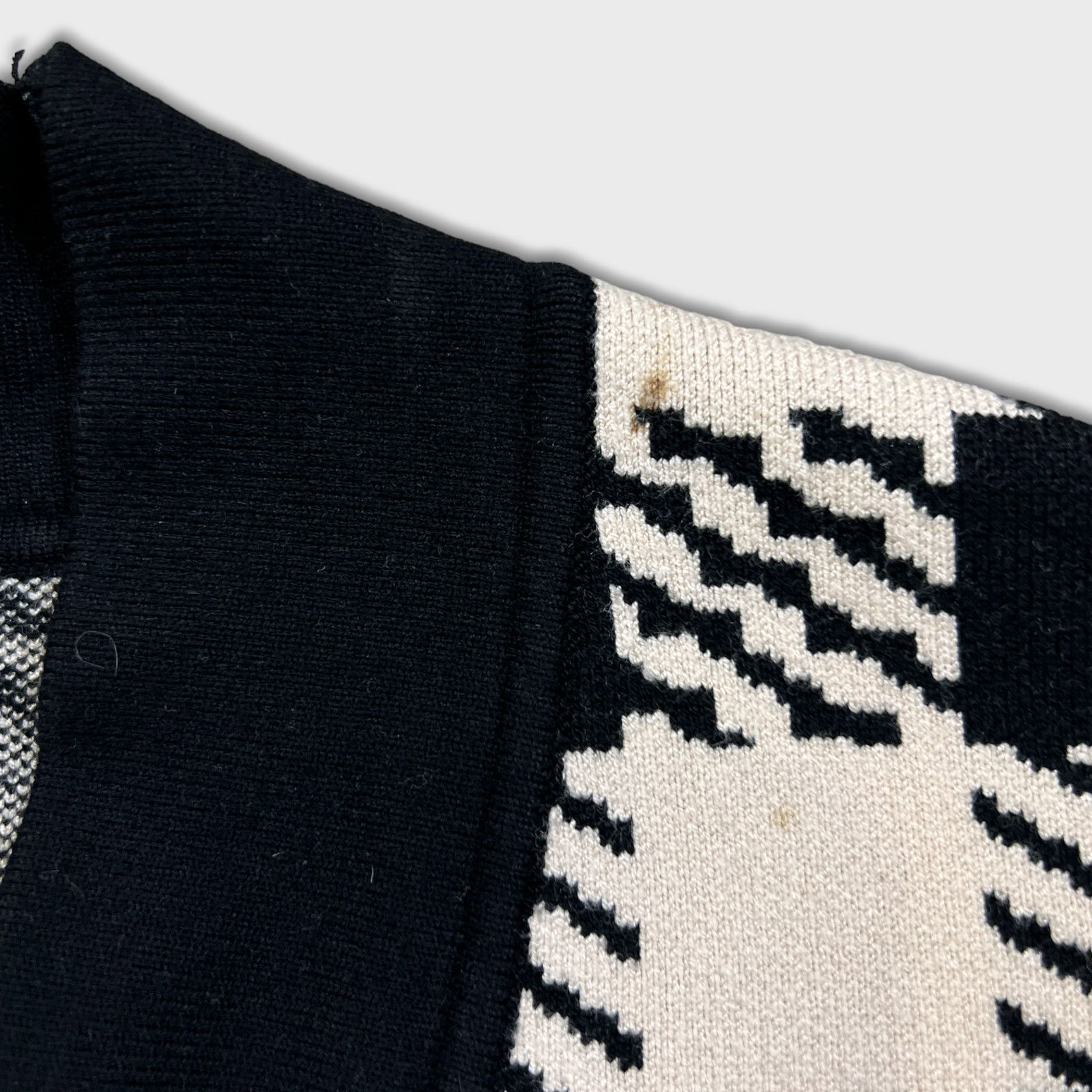 Designer × Sandro Sandro Cardigan Size 1 Jisou Oversize Checkered Knit Sweater Size S / US 4 / IT 40 - 6 Thumbnail