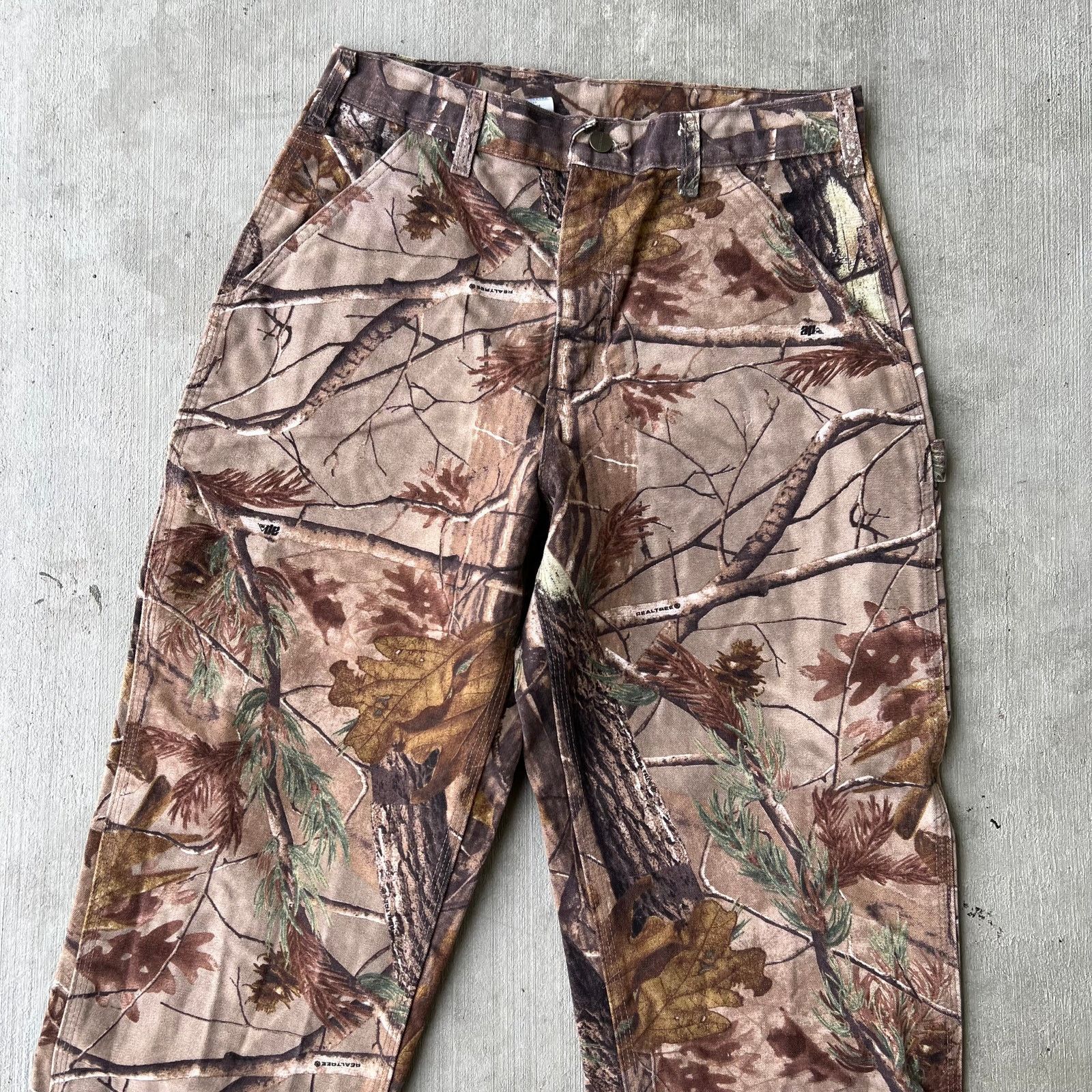 Carhartt × Vintage Carhartt Realtree camo double knee work wear carpenter pants Size US 31 - 5 Thumbnail